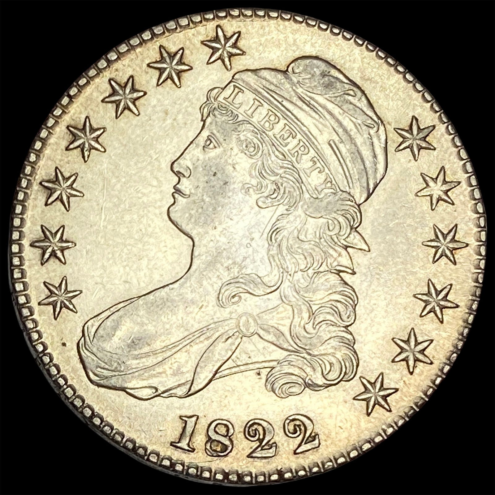 1822 Capped Bust Half Dollar CLOSELY UNCIRCULATED (1 of 2)