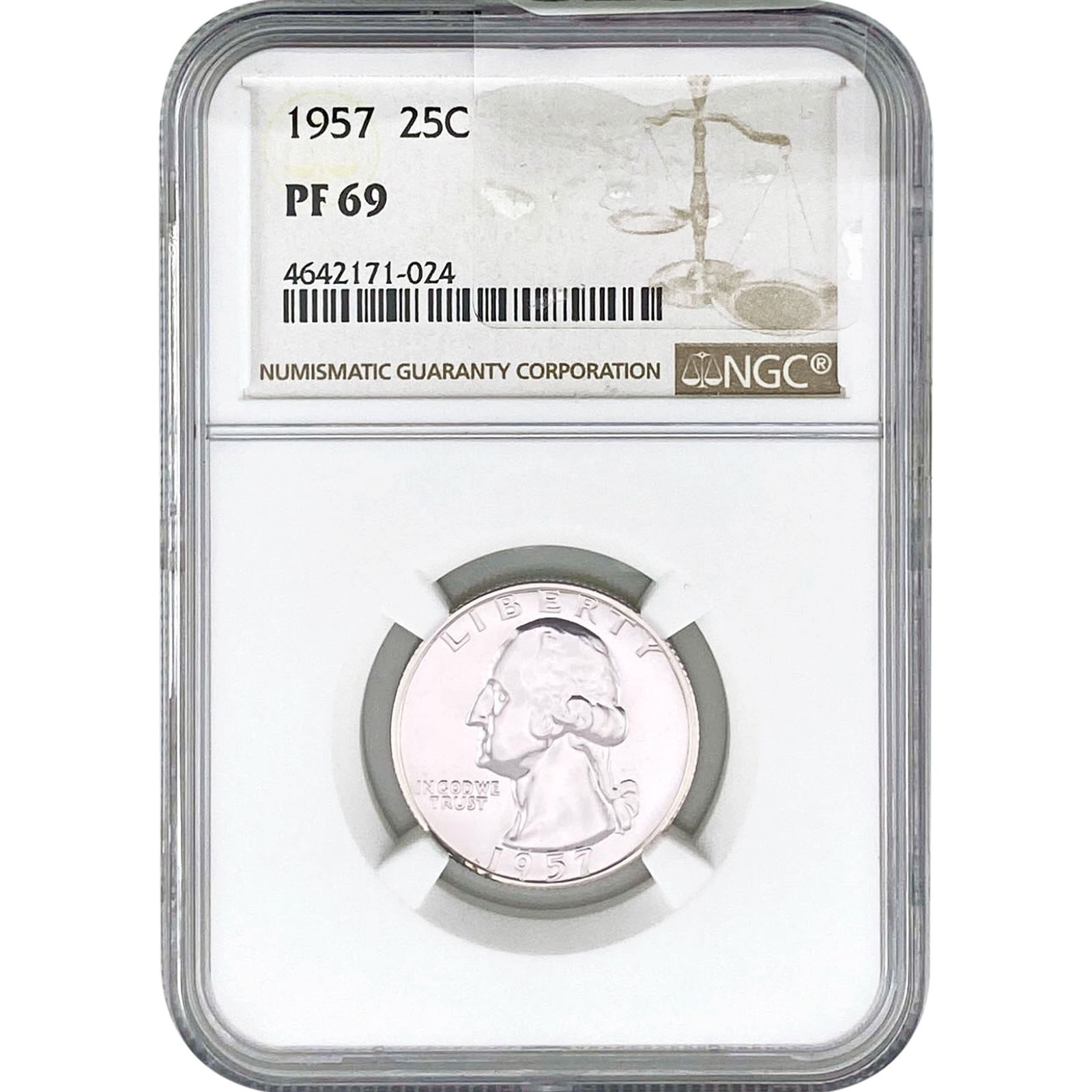 1957 Washington Silver Quarter NGC PF69 (1 of 2)
