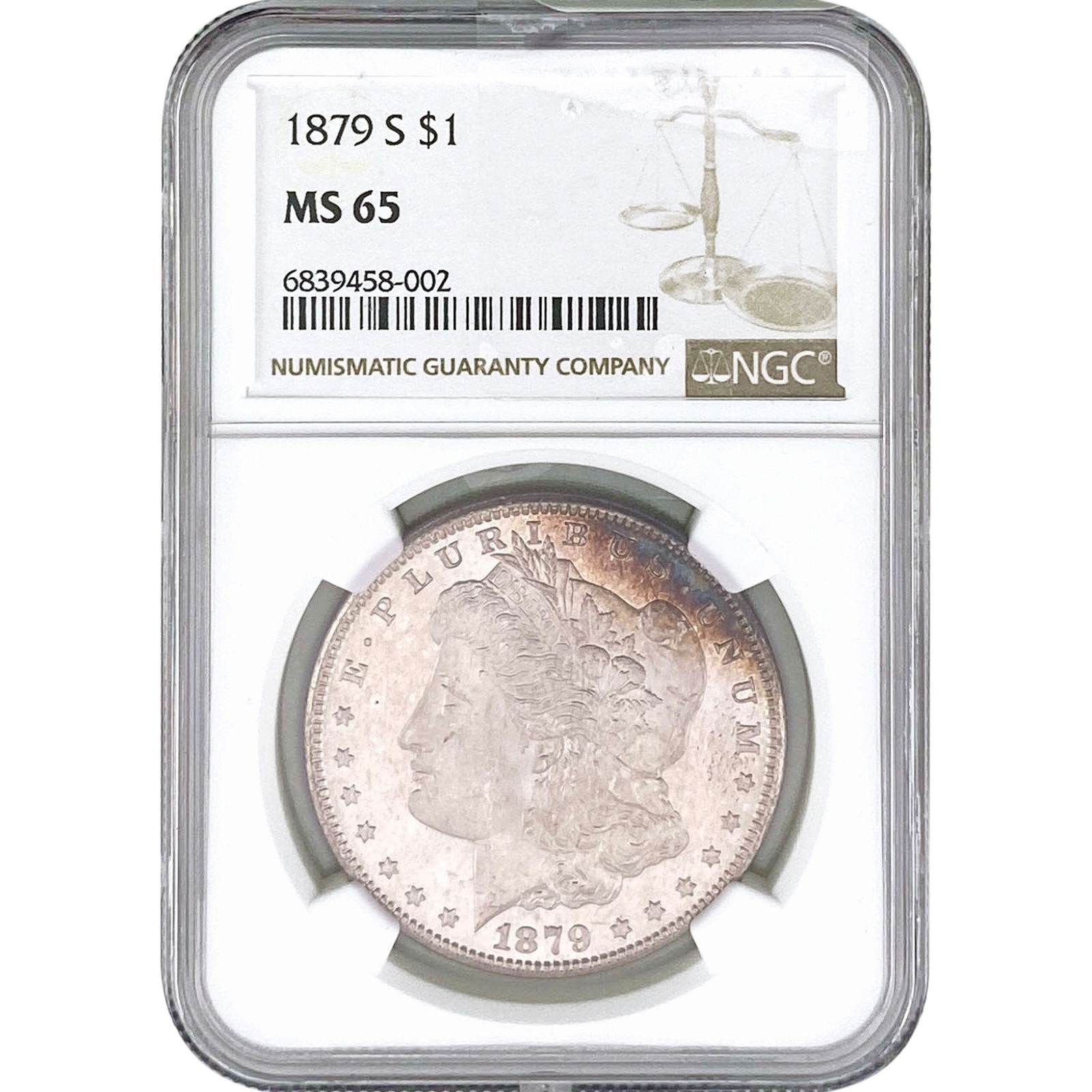 1879-S Morgan Silver Dollar NGC MS65 (1 of 2)