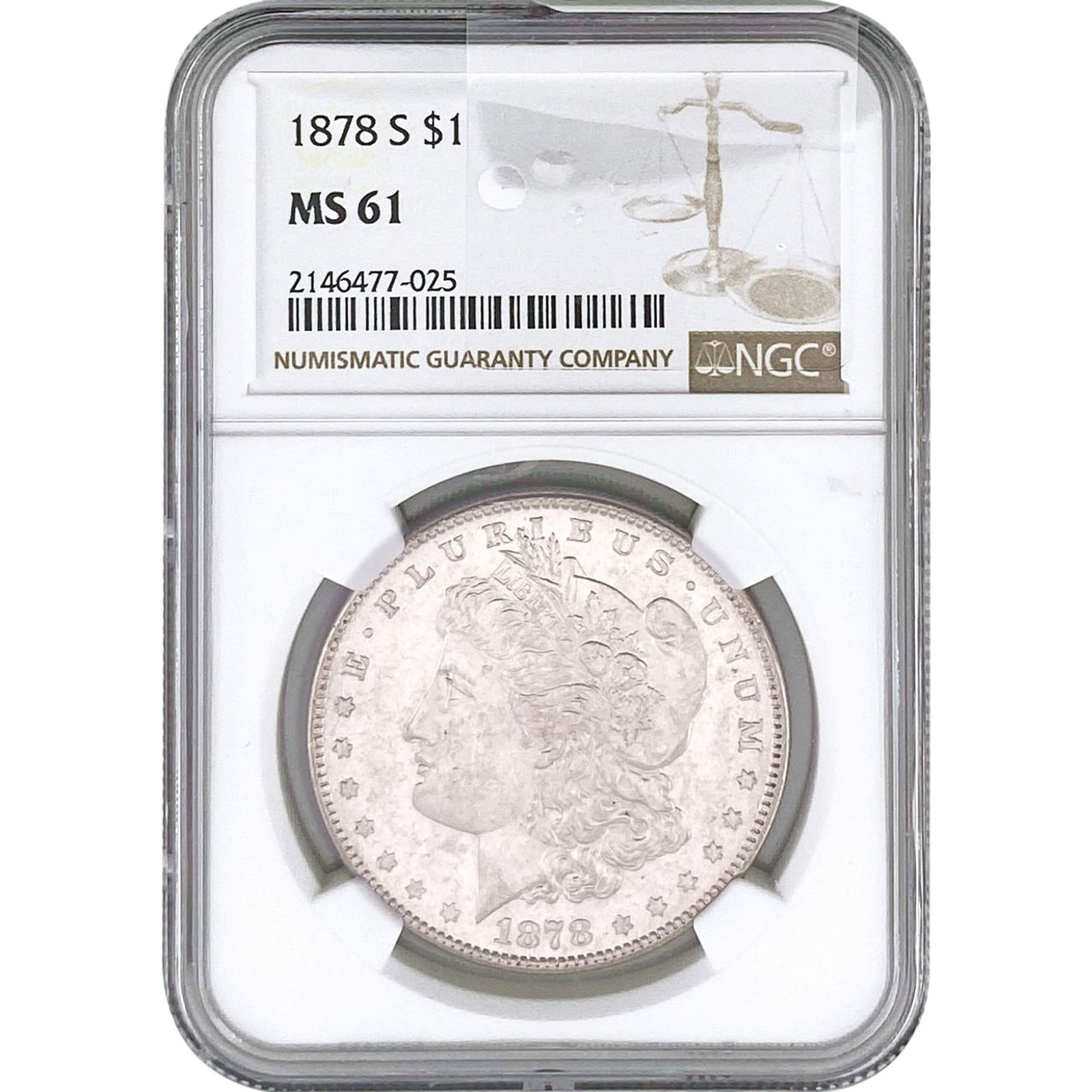 1878-S Morgan Silver Dollar NGC MS61 (1 of 2)
