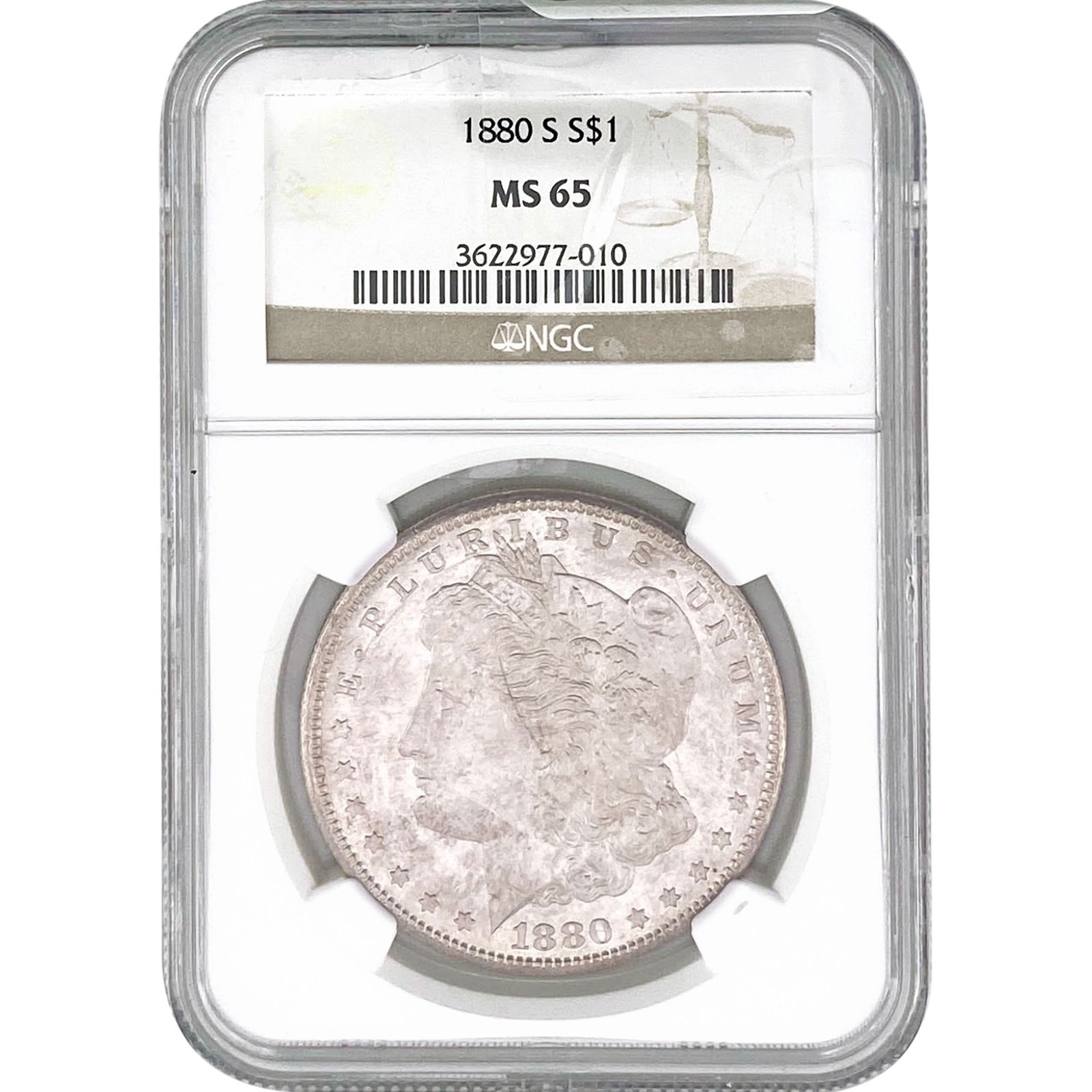 1880-S Morgan Silver Dollar NGC MS65 (1 of 2)