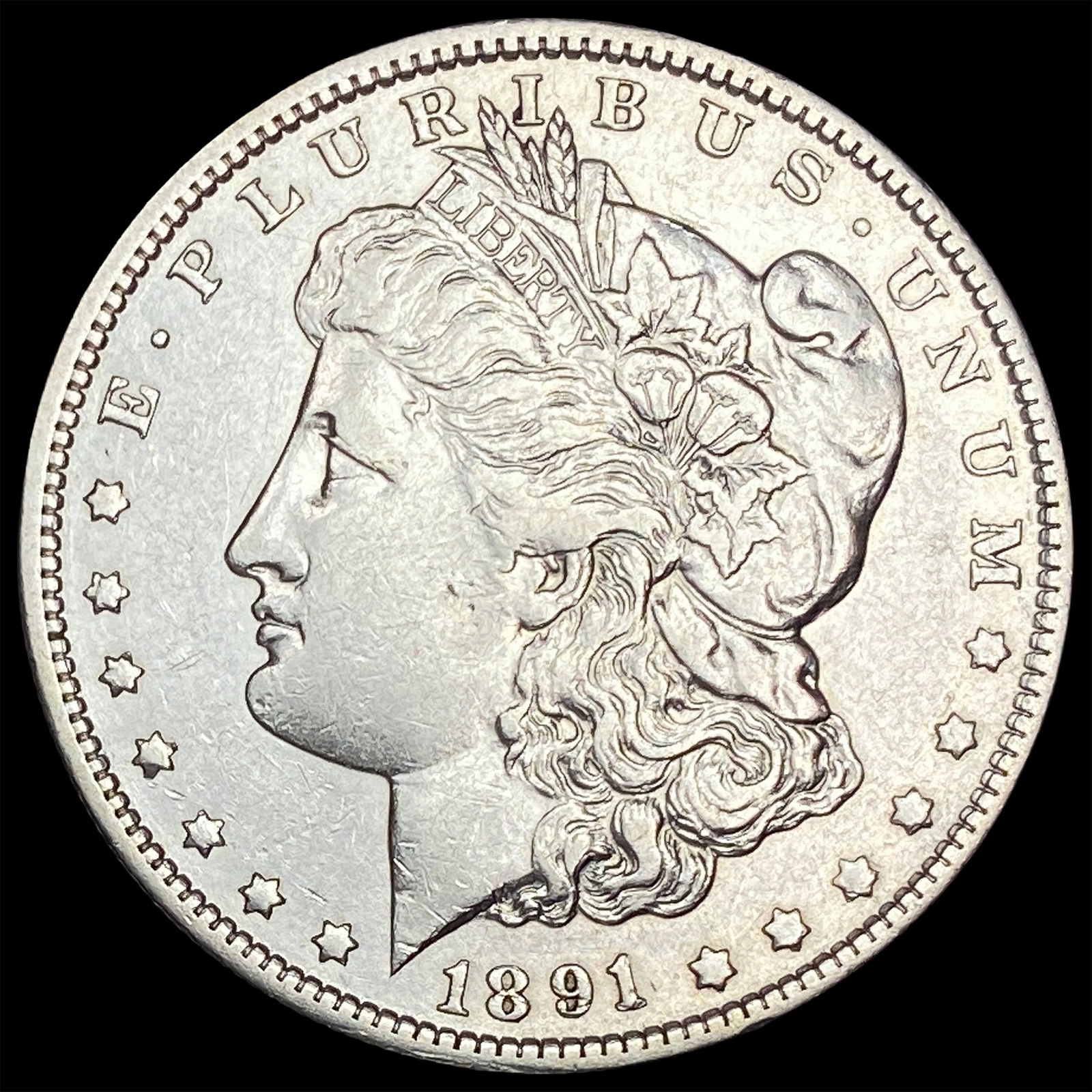 1891-CC Silver Morgan Dollar CHOICE AU (1 of 2)
