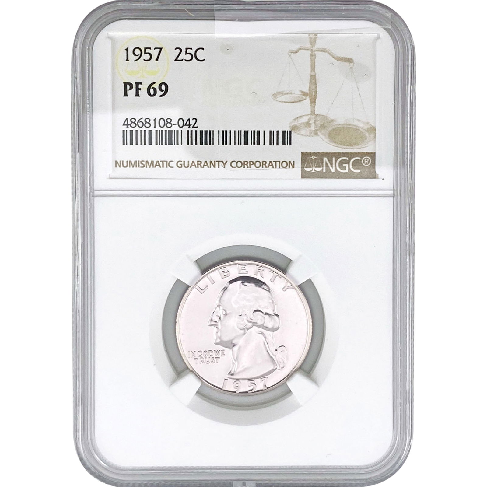 1957 Washington Silver Quarter NGC PF69 (1 of 2)