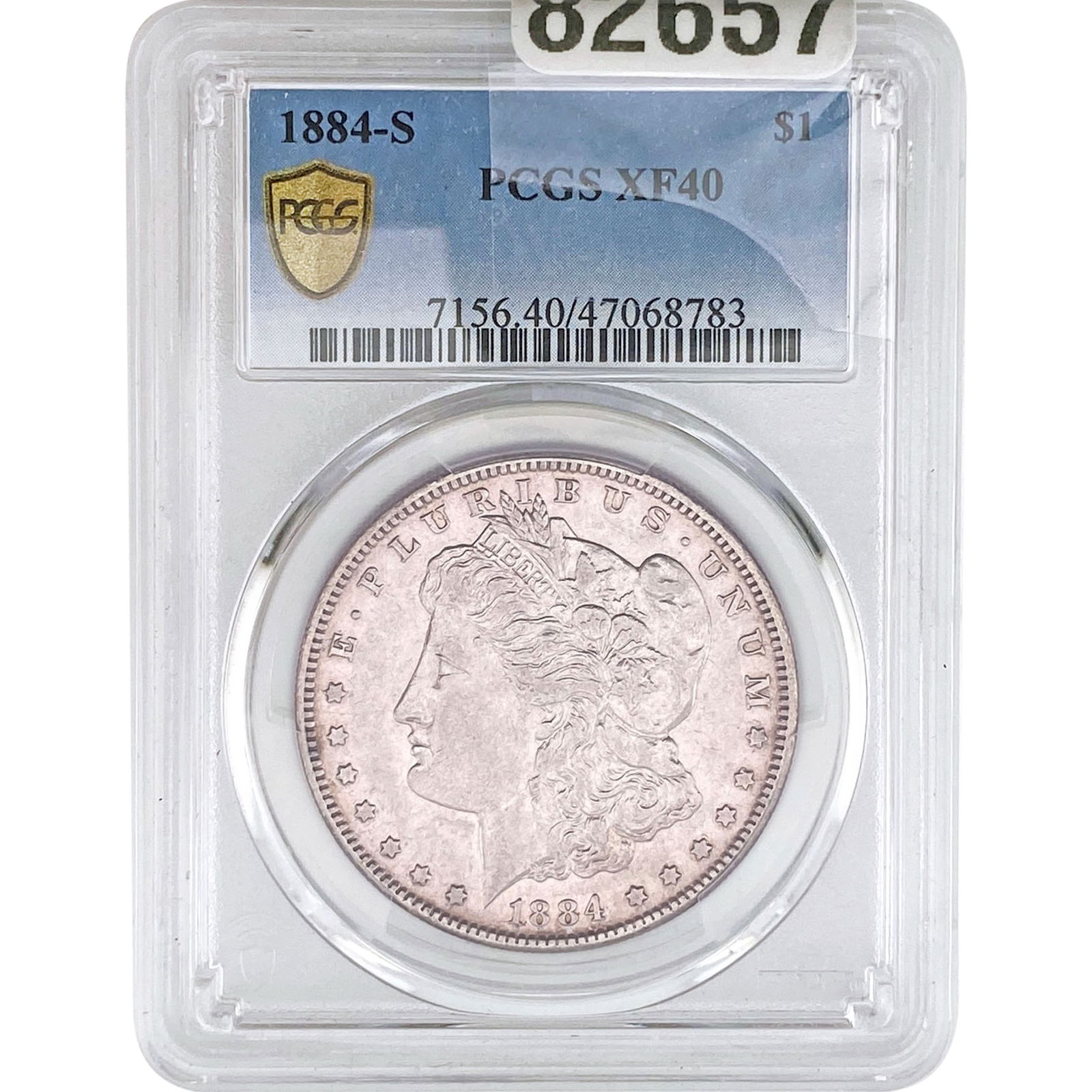 1884-S Morgan Silver Dollar PCGS XF40: 1884-S Morgan Silver Dollar PCGS XF40