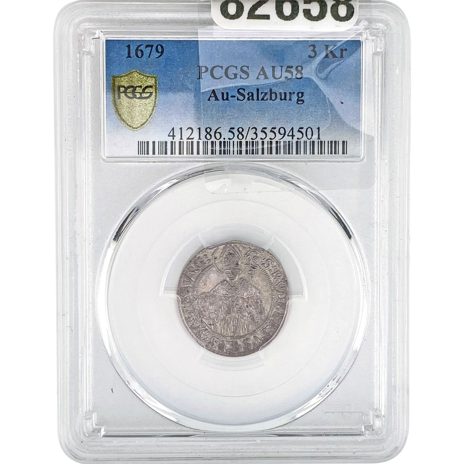 1679 Austria Salzburg Silver 3 Kroner PCGS AU58 (1 of 2)