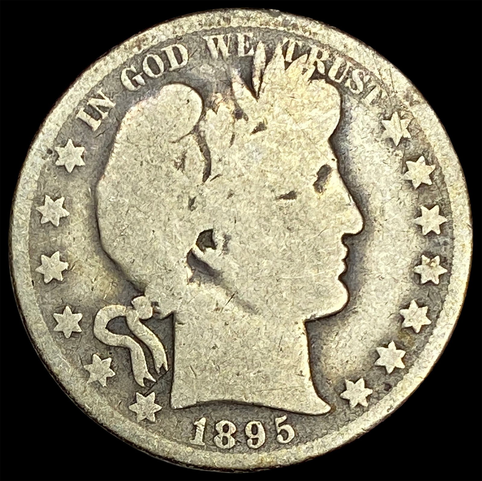 1895-O Silver Barber Half Dollar NICELY CIRCULATED (1 of 2)
