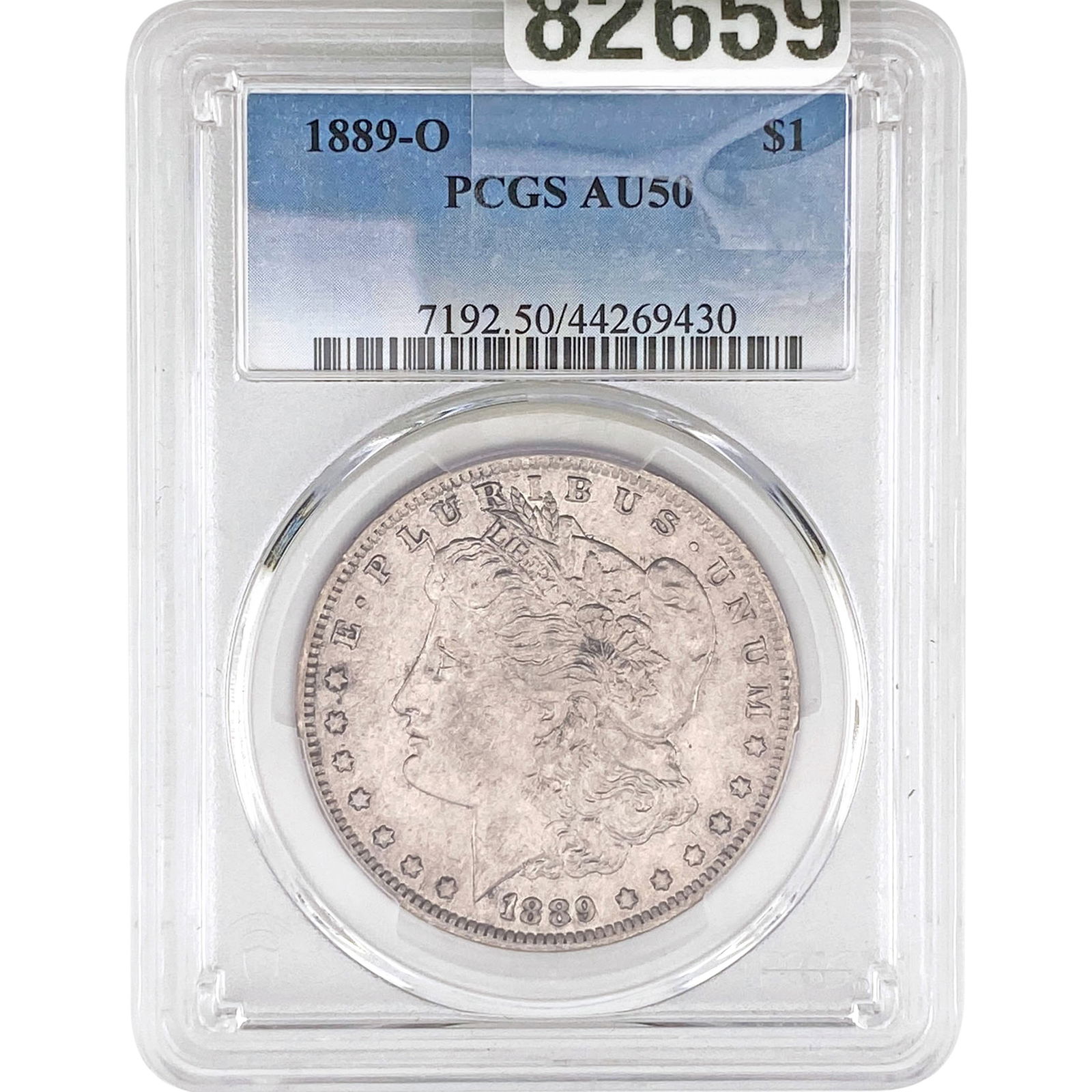 1889-O Morgan Silver Dollar PCGS AU50 (1 of 2)