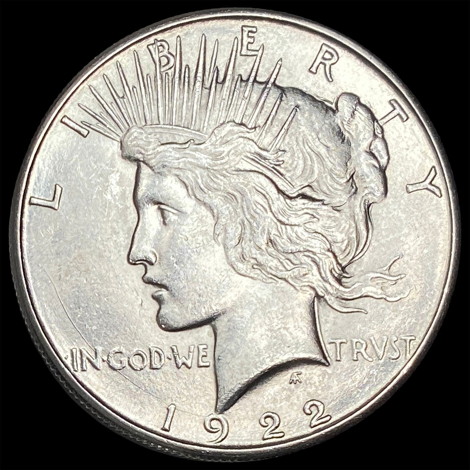 1922 Silver Peace Dollar CHOICE BU (1 of 2)