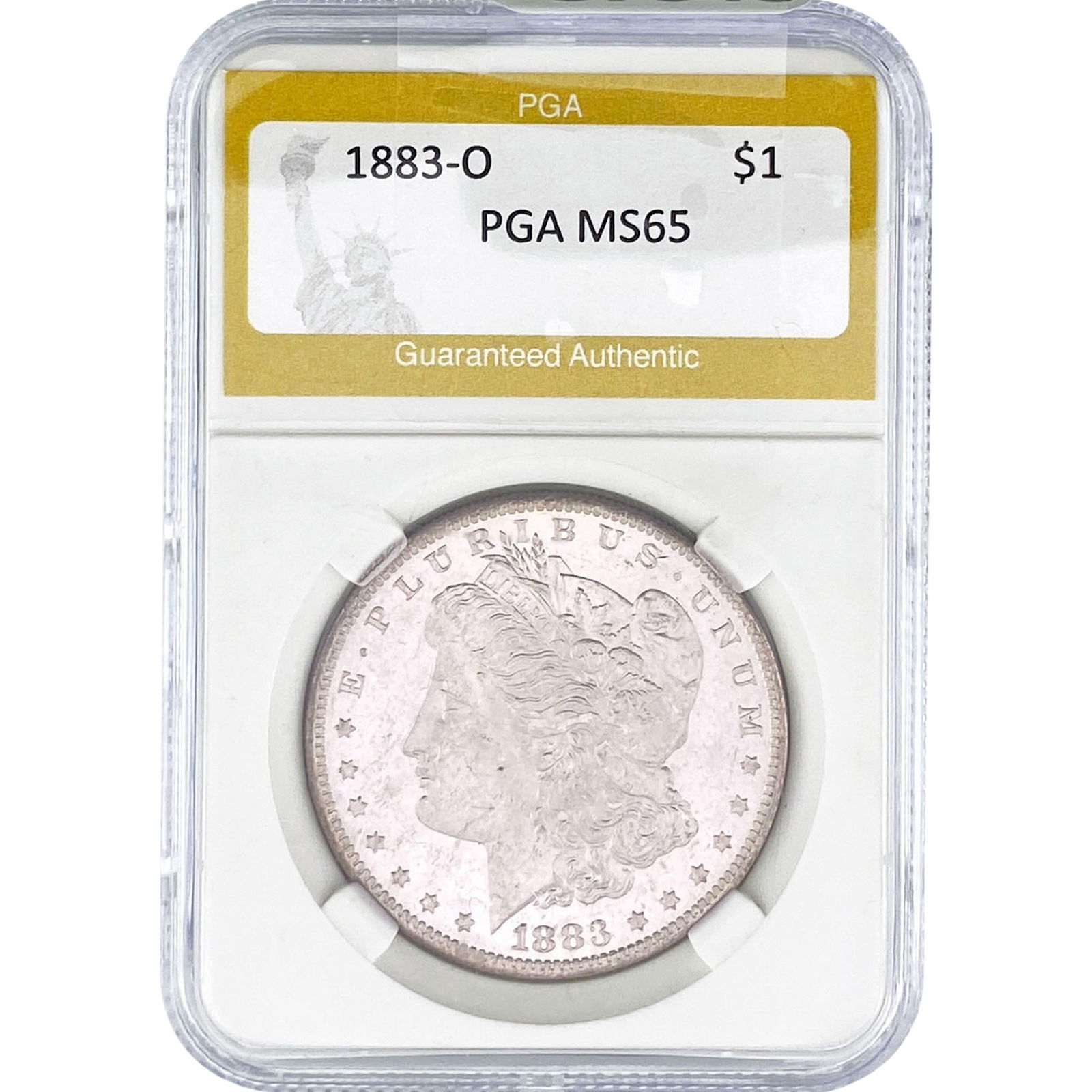 1883-O Morgan Silver Dollar PGA MS65: 1883-O Morgan Silver Dollar PGA MS65