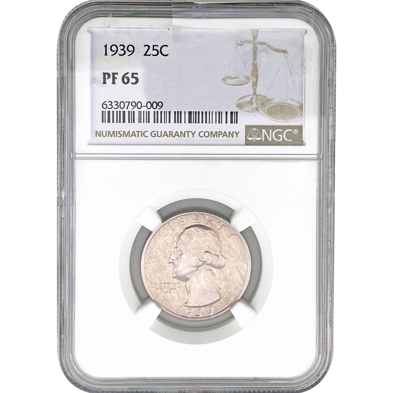 1939 Washington Silver Quarter NGC PF65: 1939 Washington Silver Quarter NGC PF65