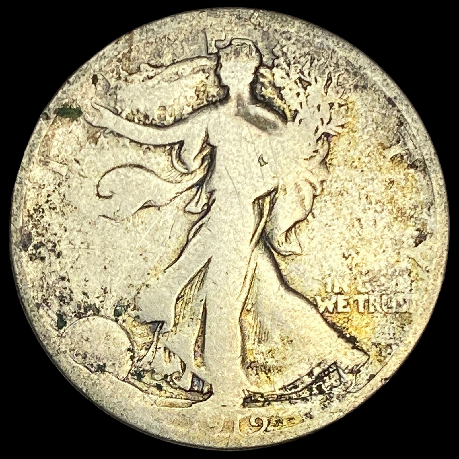 1919-D Silver Walking Liberty Half Dollar NICELY CIRCULATED: 1919-D Silver Walking Liberty Half Dollar NICELY CIRCULATED