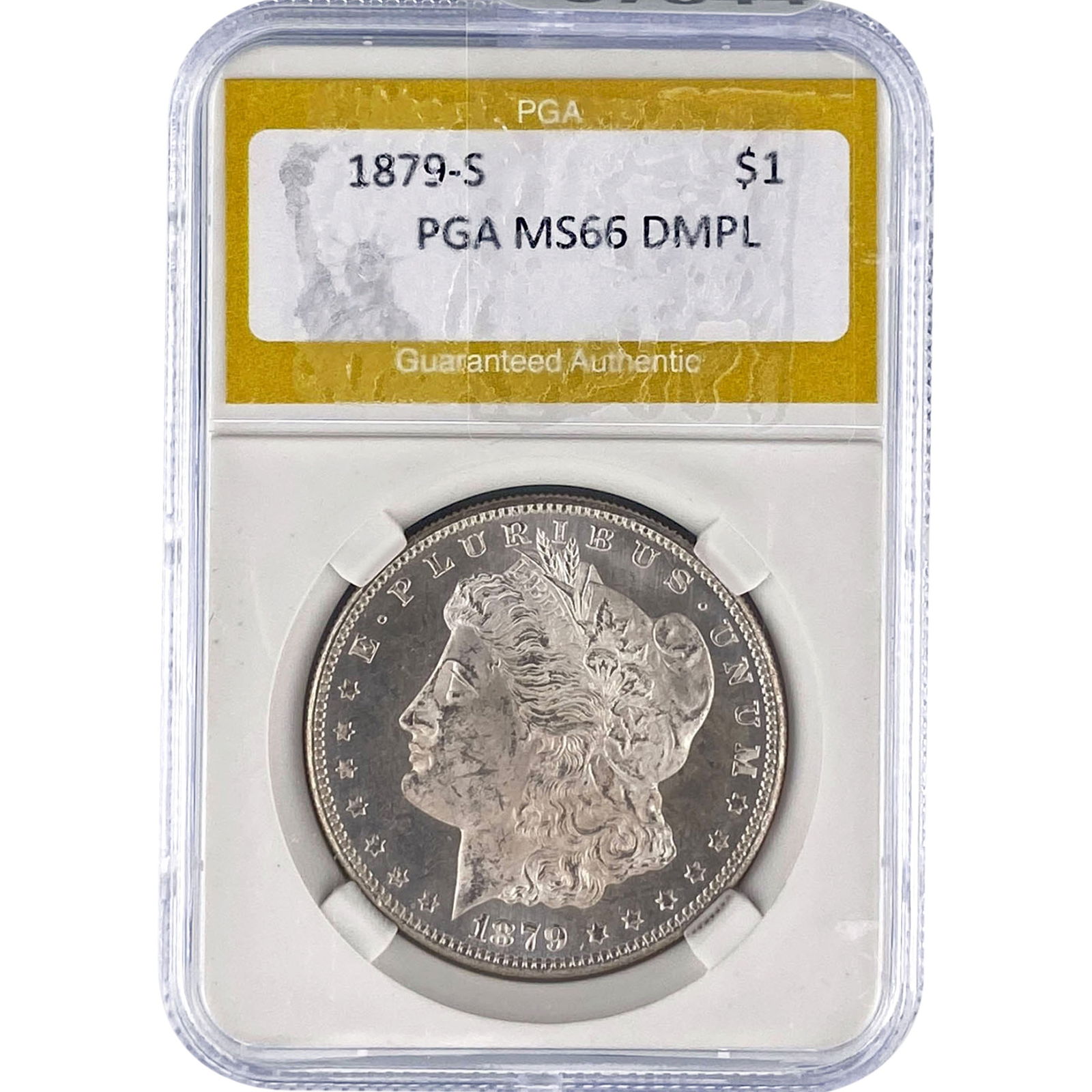1879-S Morgan Silver Dollar PGA MS66 DMPL: 1879-S Morgan Silver Dollar PGA MS66 DMPL
