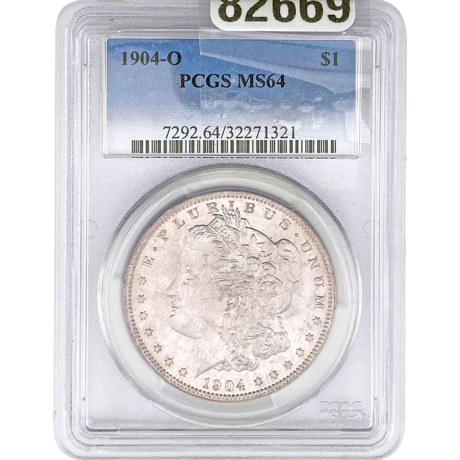 1904-O Morgan Silver Dollar PCGS MS64: 1904-O Morgan Silver Dollar PCGS MS64