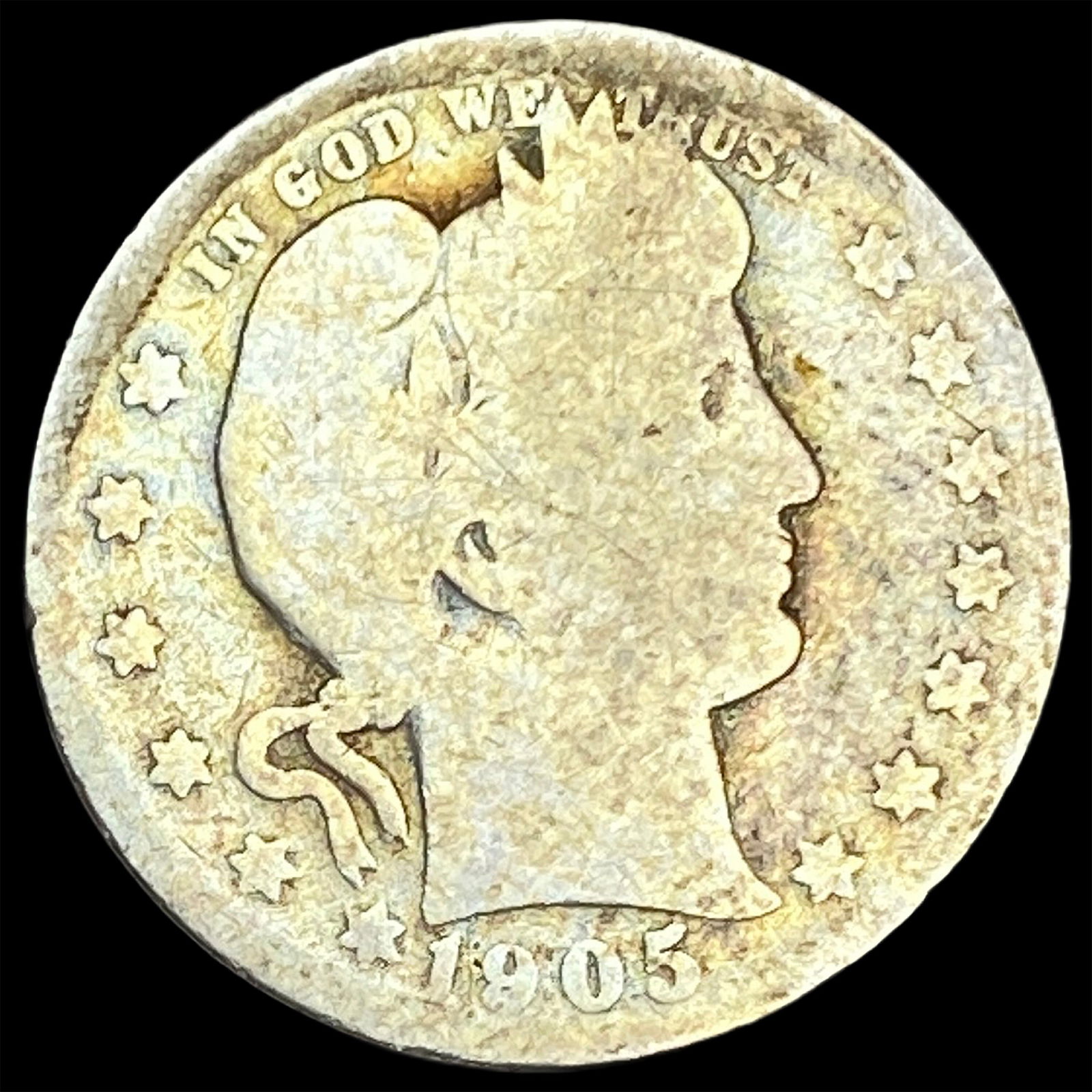 1905 Silver Barber Half Dollar NICELY CIRCULATED (1 of 2)