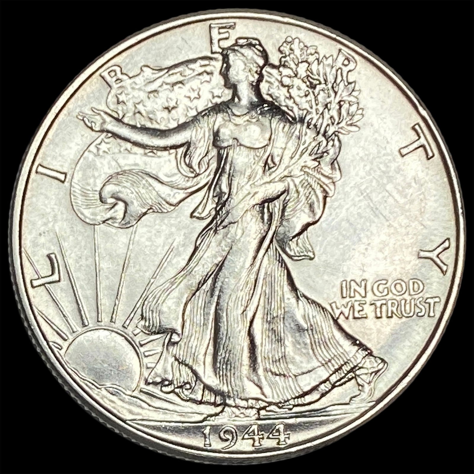 1944 Silver Half Dollar (Walking Liberty) CHOICE BU (1 of 2)