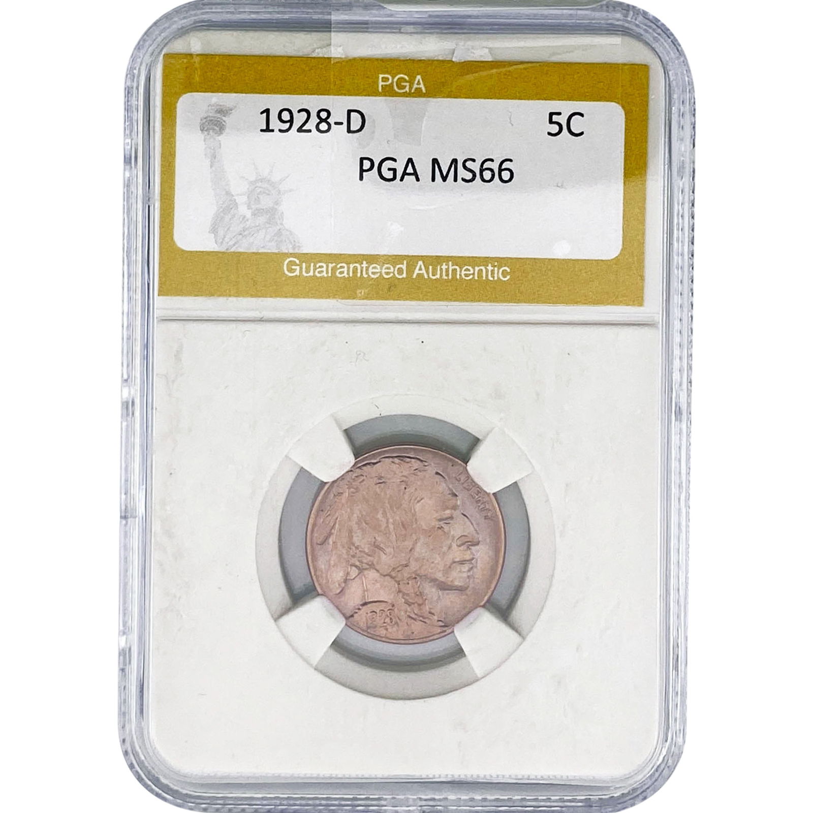 1928-D Buffalo Nickel PGA MS66 (1 of 2)