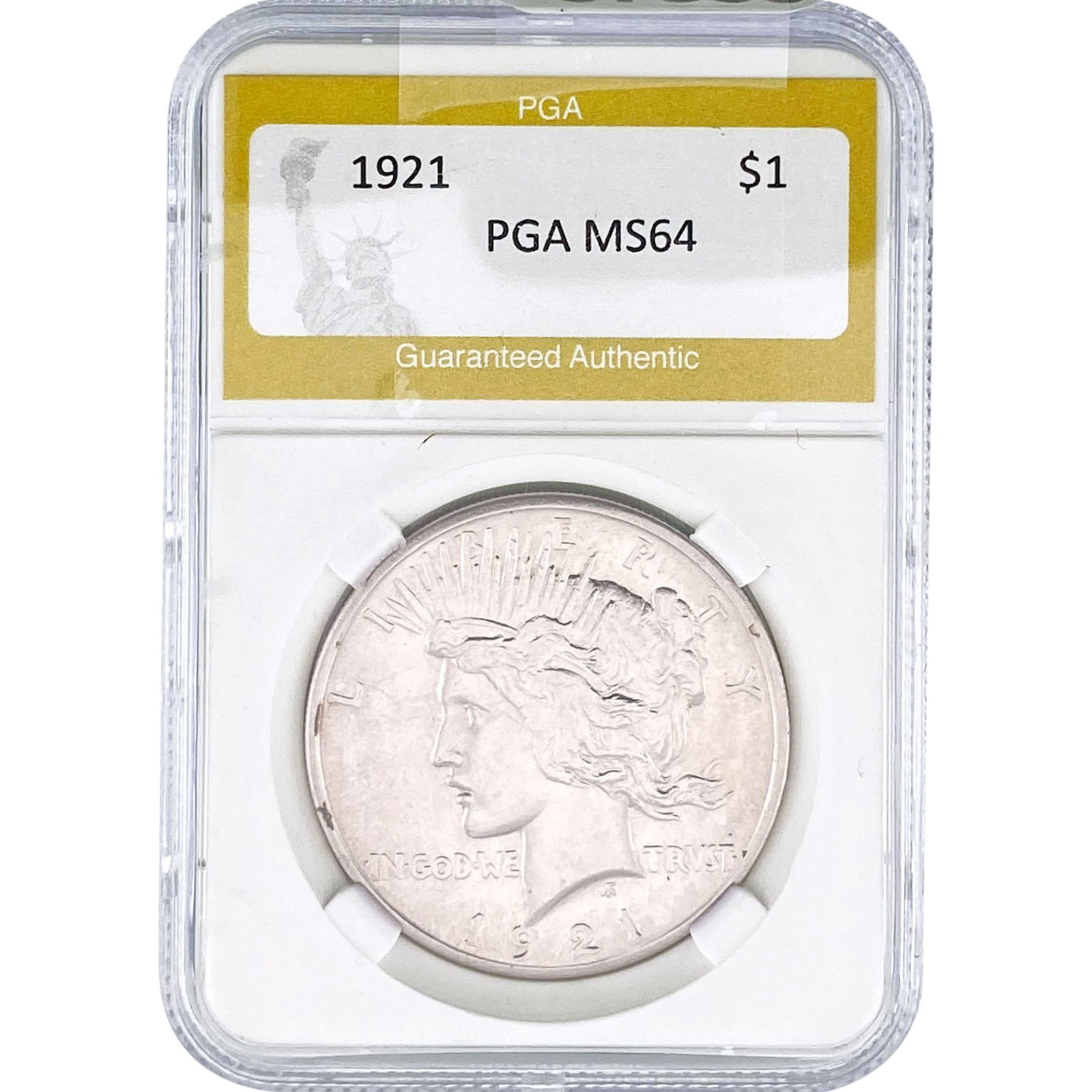 1921 Silver Peace Dollar PGA MS64 (1 of 2)