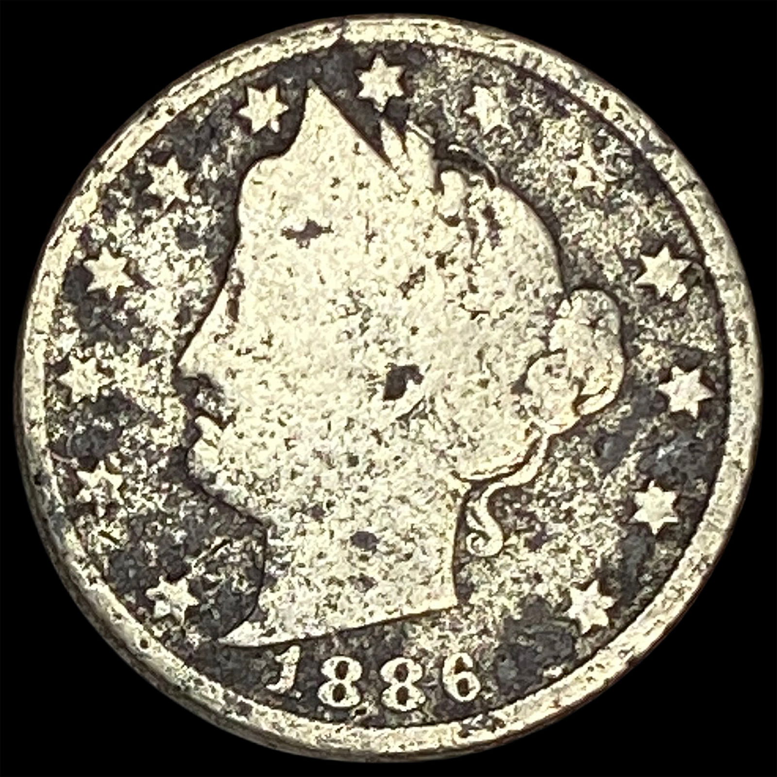 1886 Liberty Head Nickel NICELY CIRCULATED (1 of 2)