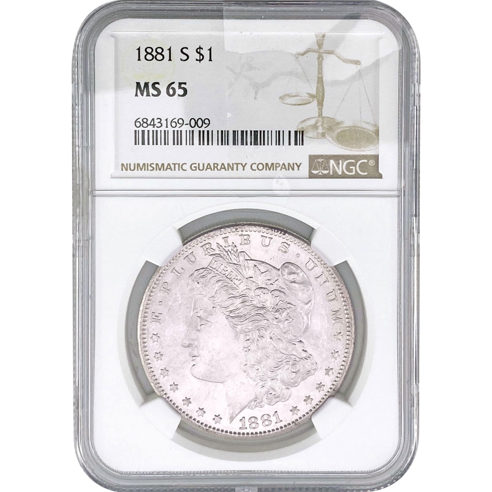 1881-S Morgan Silver Dollar NGC MS65 (1 of 2)