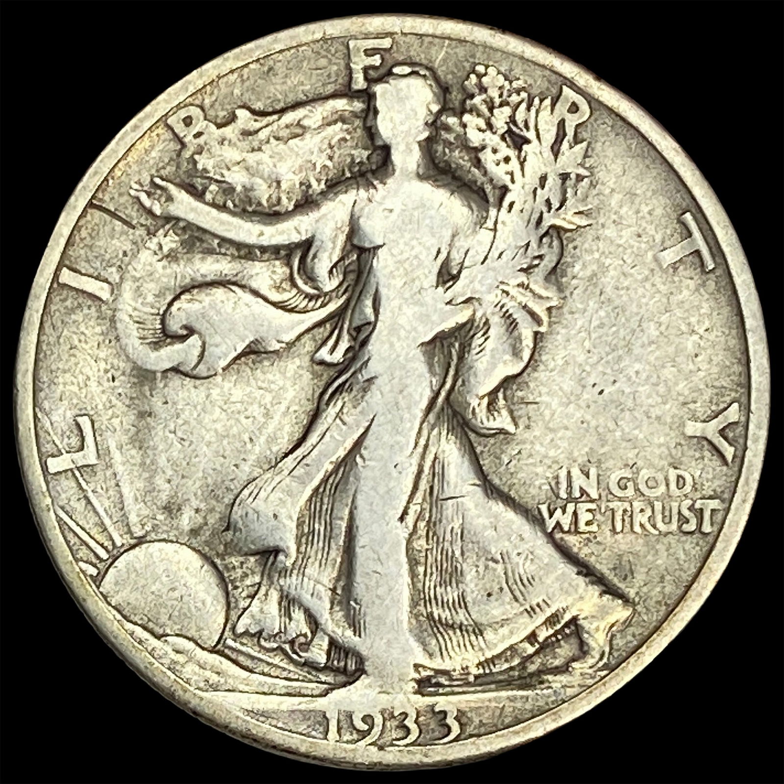 1933 Walking Liberty Half Dollar NICELY CIRCULATED (1 of 2)