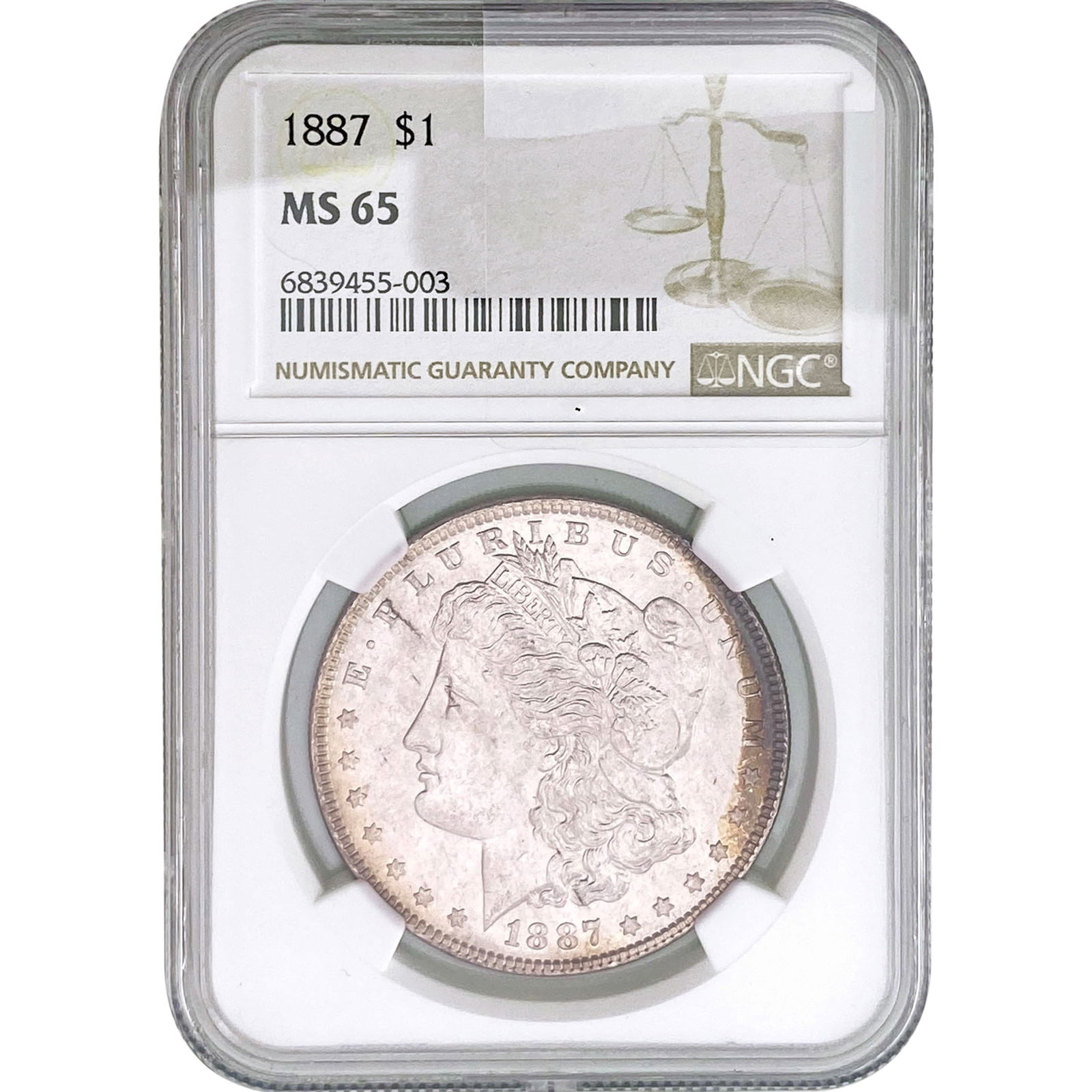 1887 Morgan Silver Dollar NGC MS65 (1 of 2)
