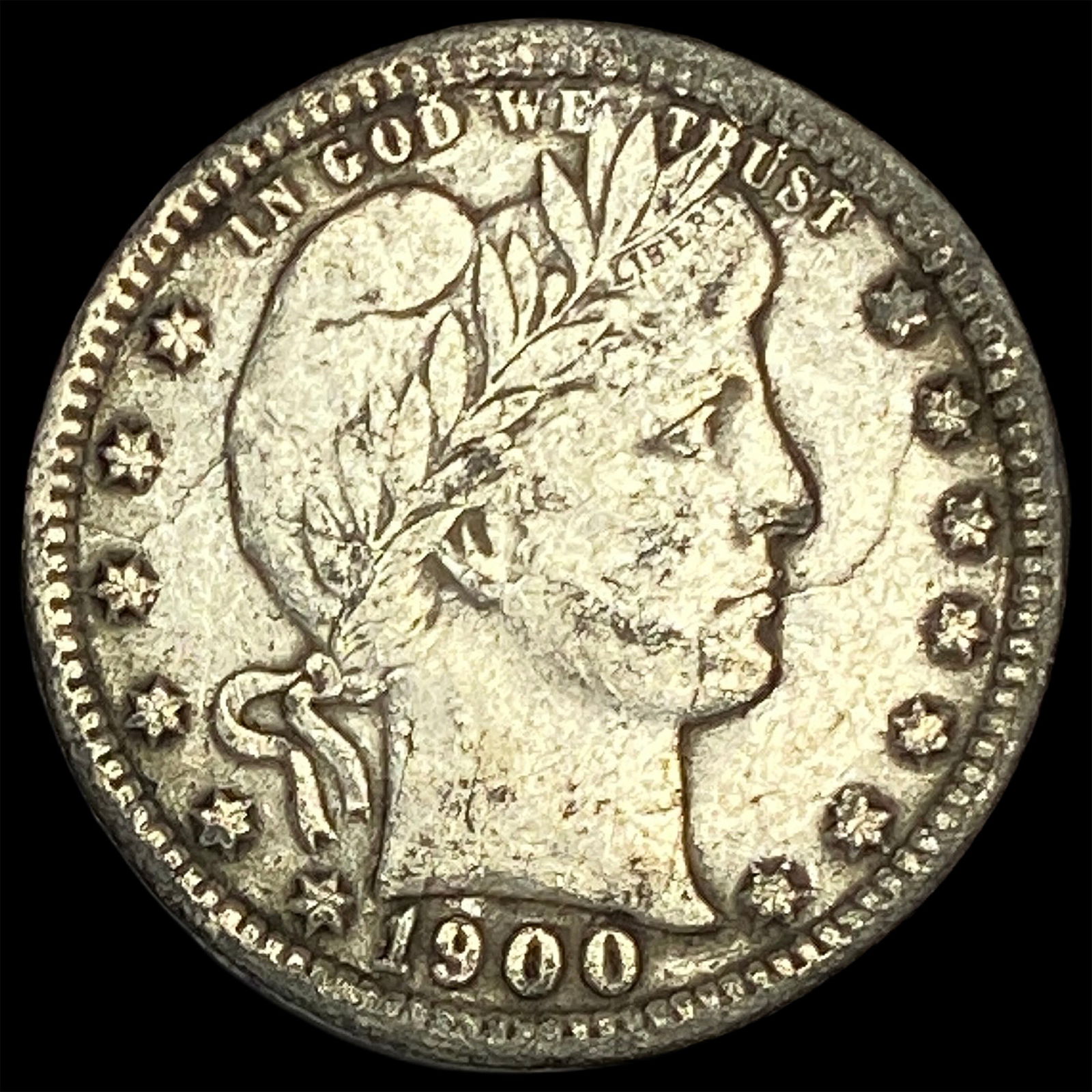 1900 Barber Silver Quarter HIGH GRADE (1 of 2)