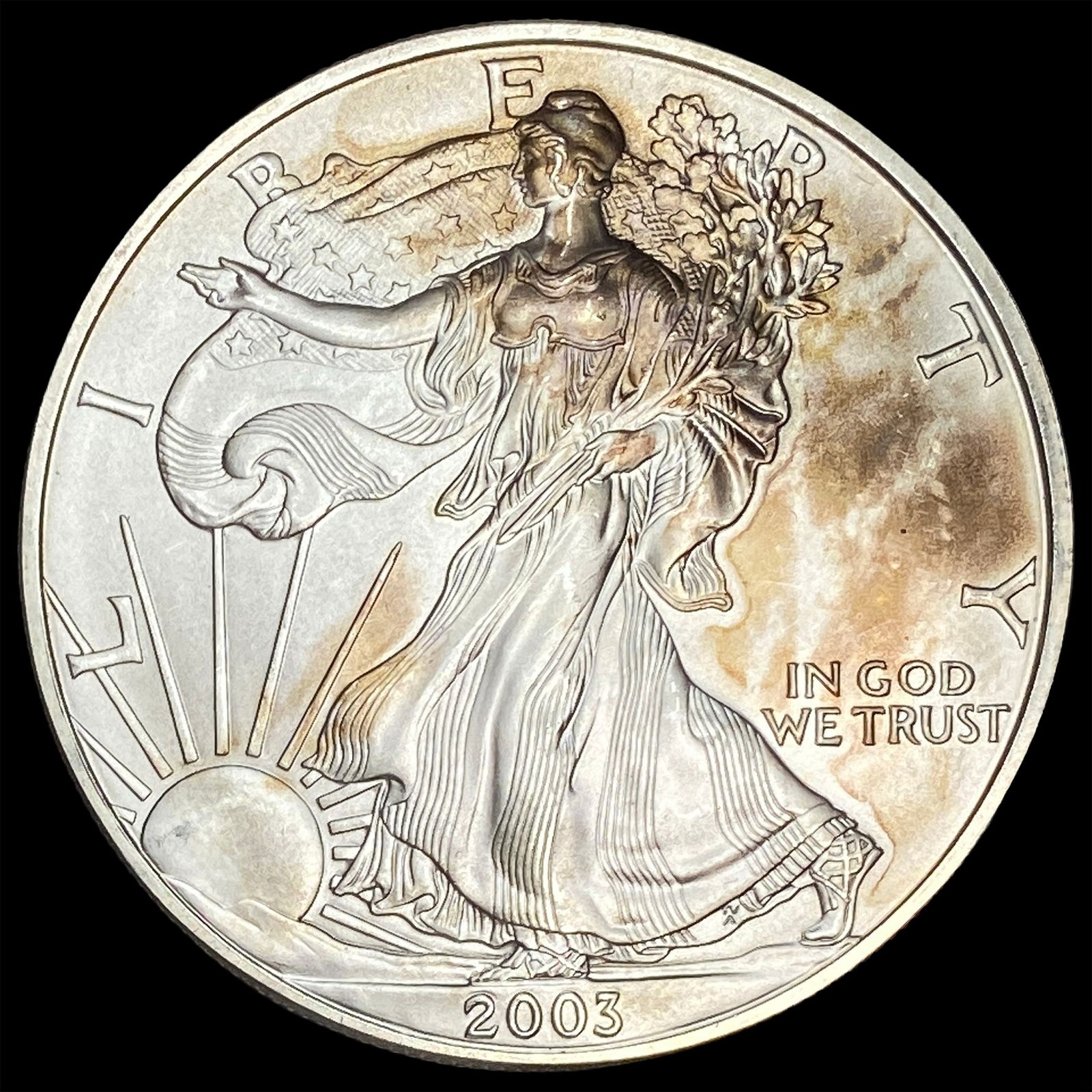 2003 1 oz Silver American Eagle $1 GEM BU (1 of 2)