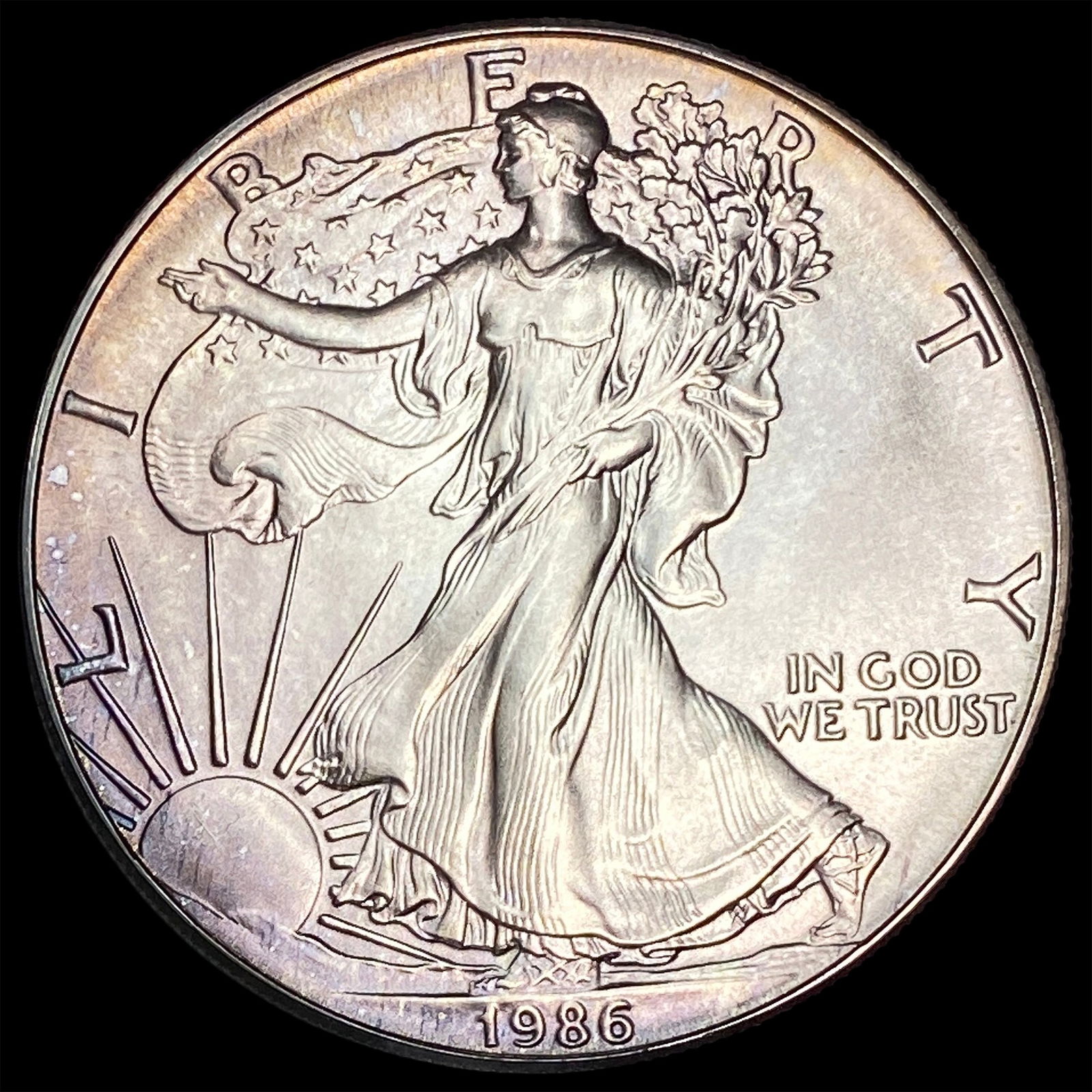 1986 1 oz Silver American Eagle $1 SUPERB GEM BU (1 of 2)