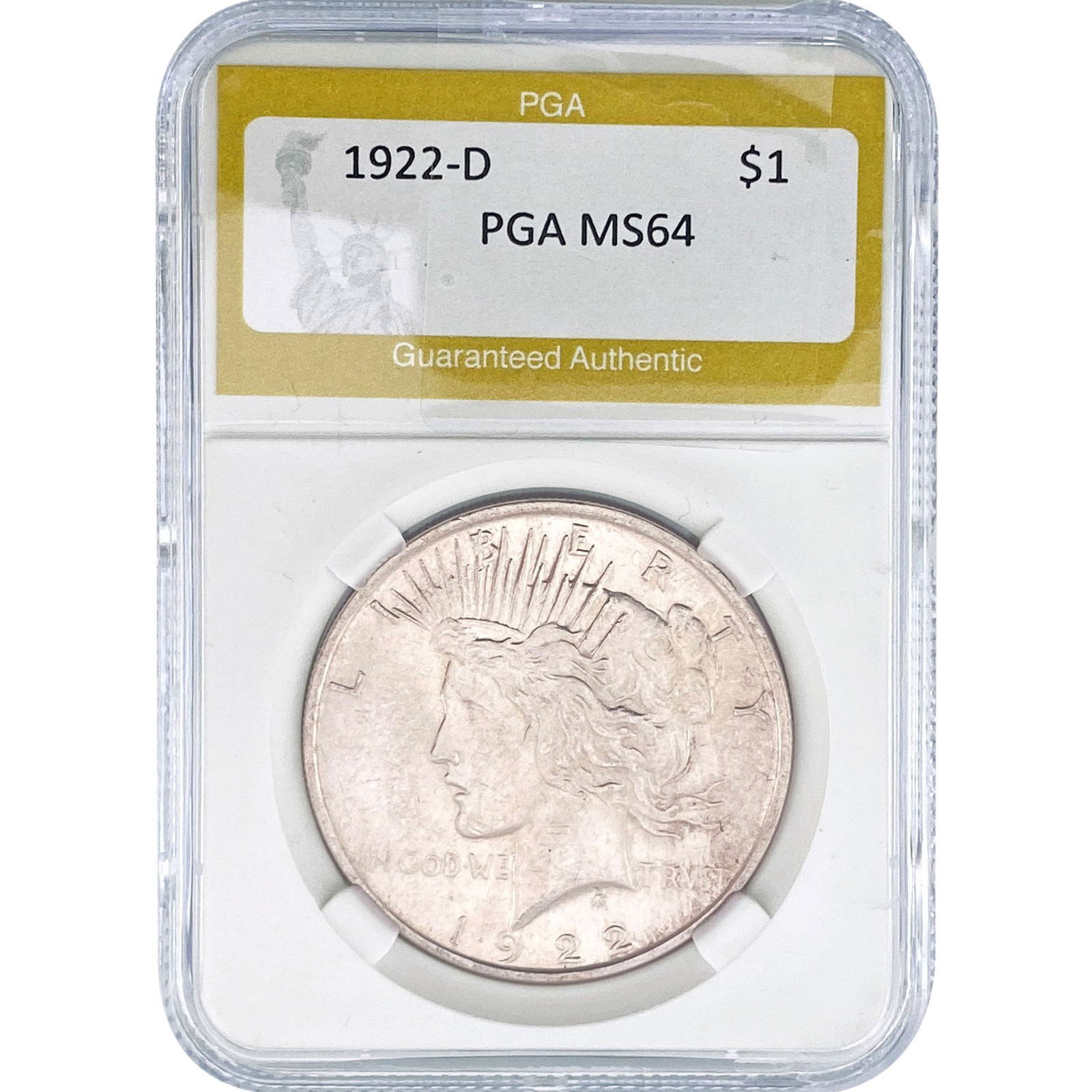 1922-D Silver Peace Dollar PGA MS64 (1 of 2)