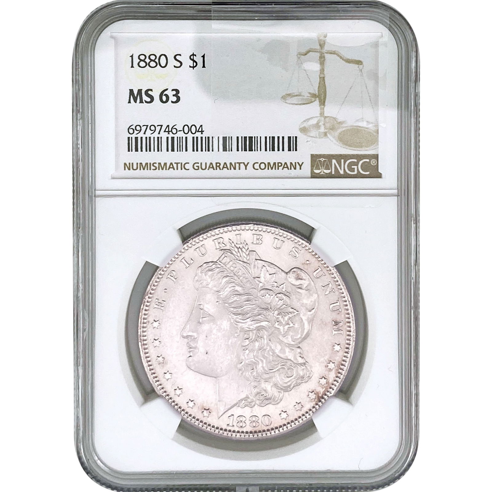 1880-S Morgan Silver Dollar NGC MS63 (1 of 2)