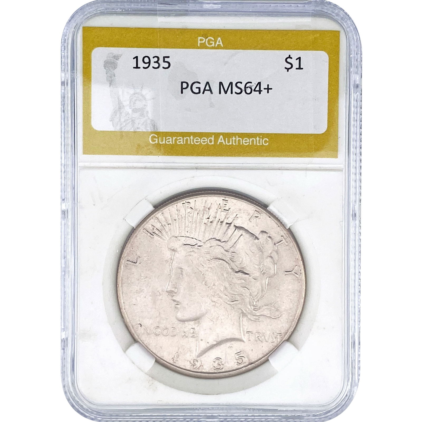 1935 Silver Peace Dollar PGA MS64+ (1 of 2)