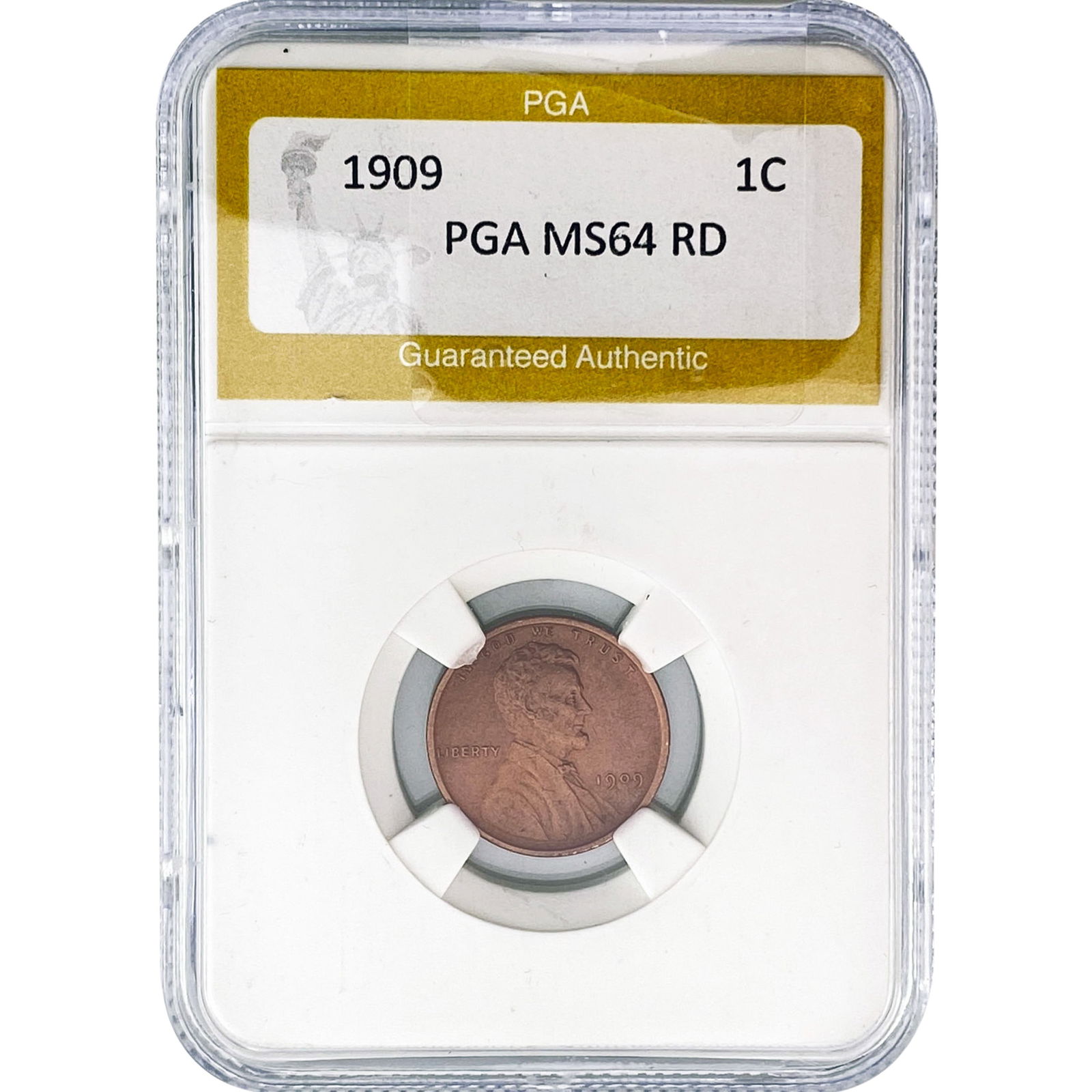 1909 Wheat Cent PGA MS64 RD (1 of 2)