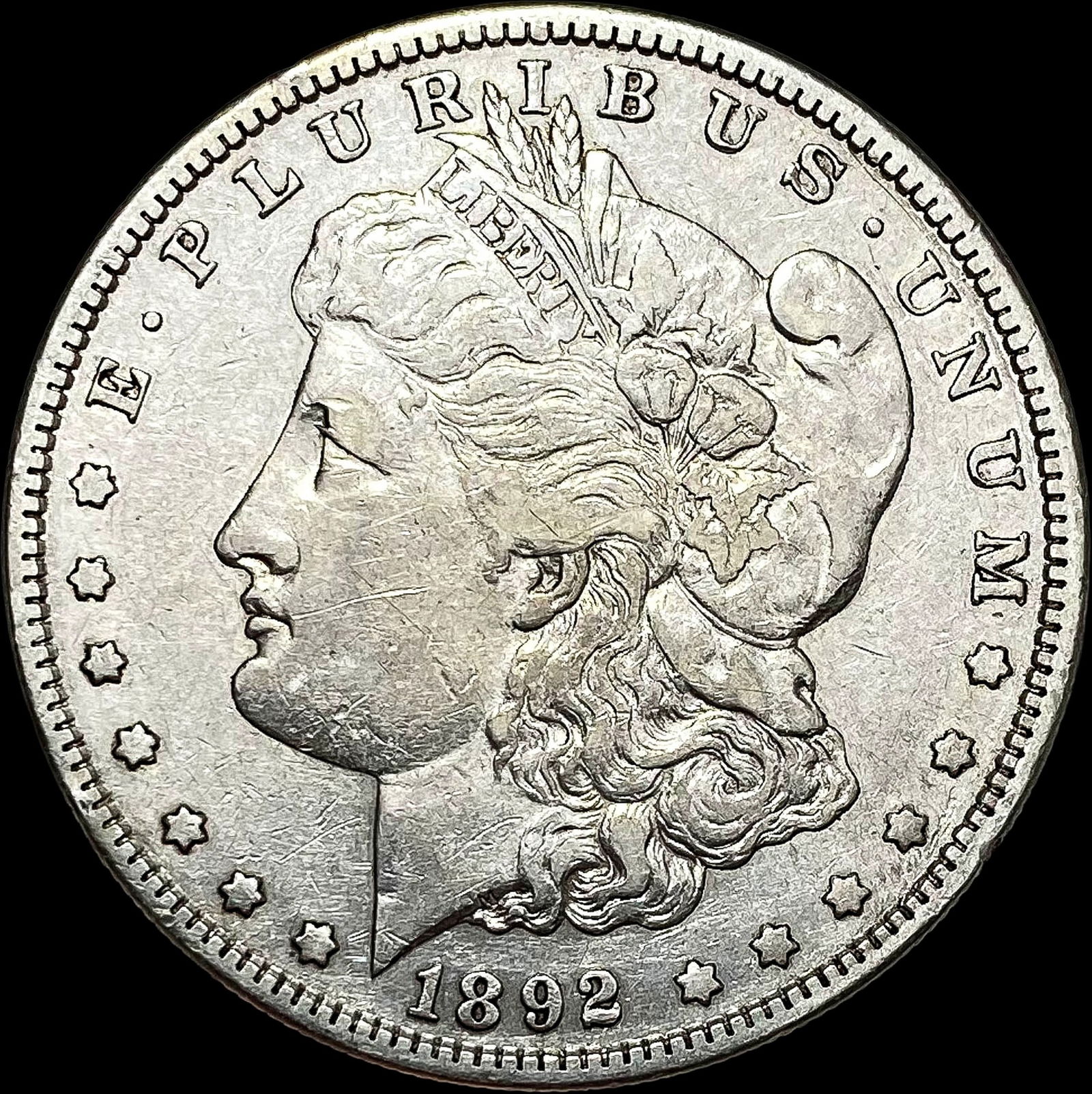 1892-S Silver Morgan Dollar CLOSELY UNCIRCULATED (1 of 2)