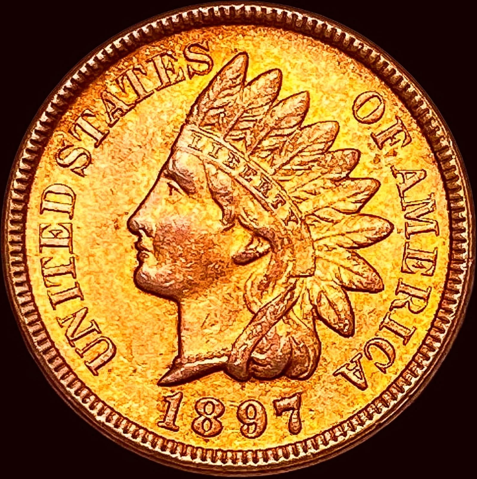 1897 Indian Head Cent UNCIRCULATED (1 of 2)
