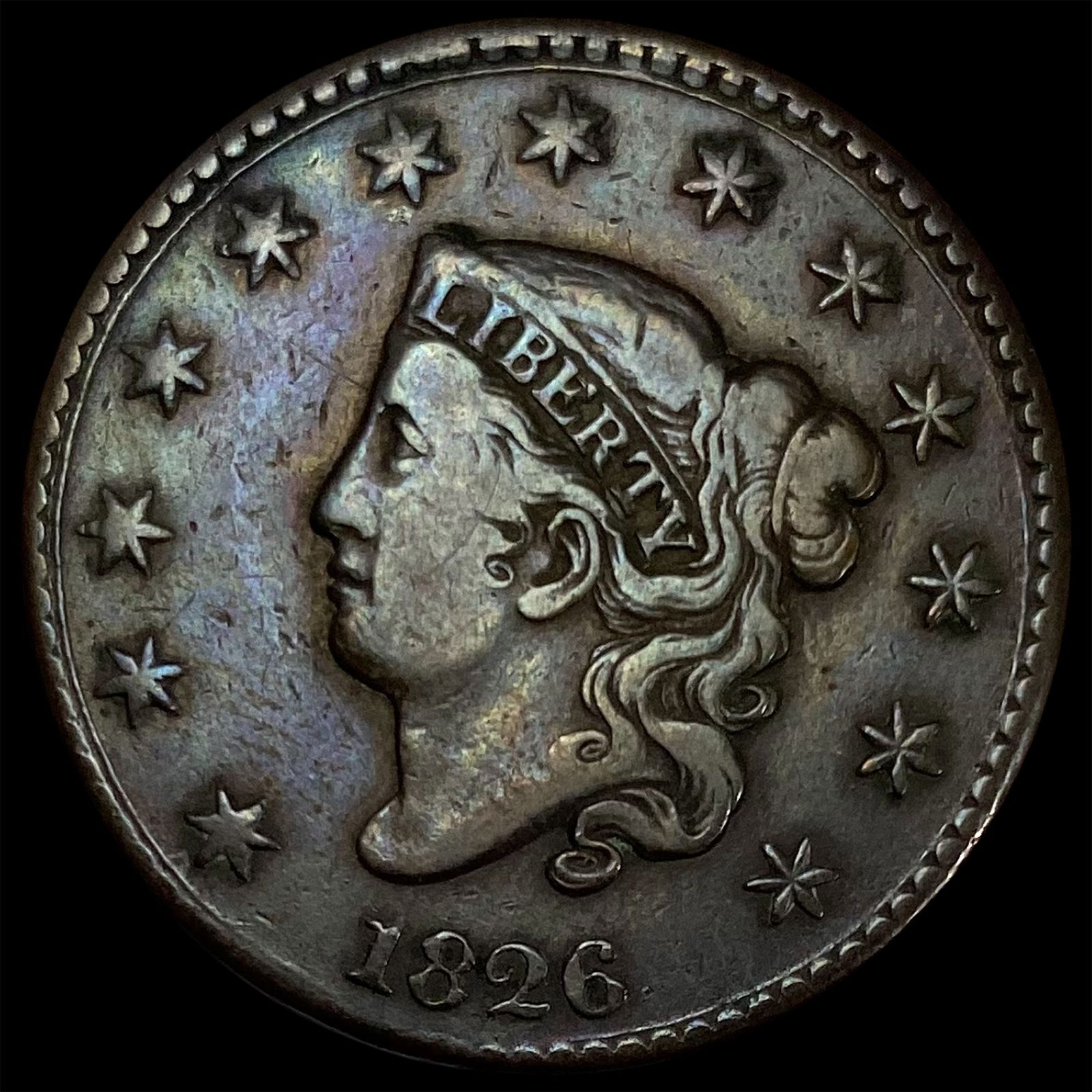 1826 Coronet Head Large Cent LIGHTLY CIRCULATED (1 of 2)