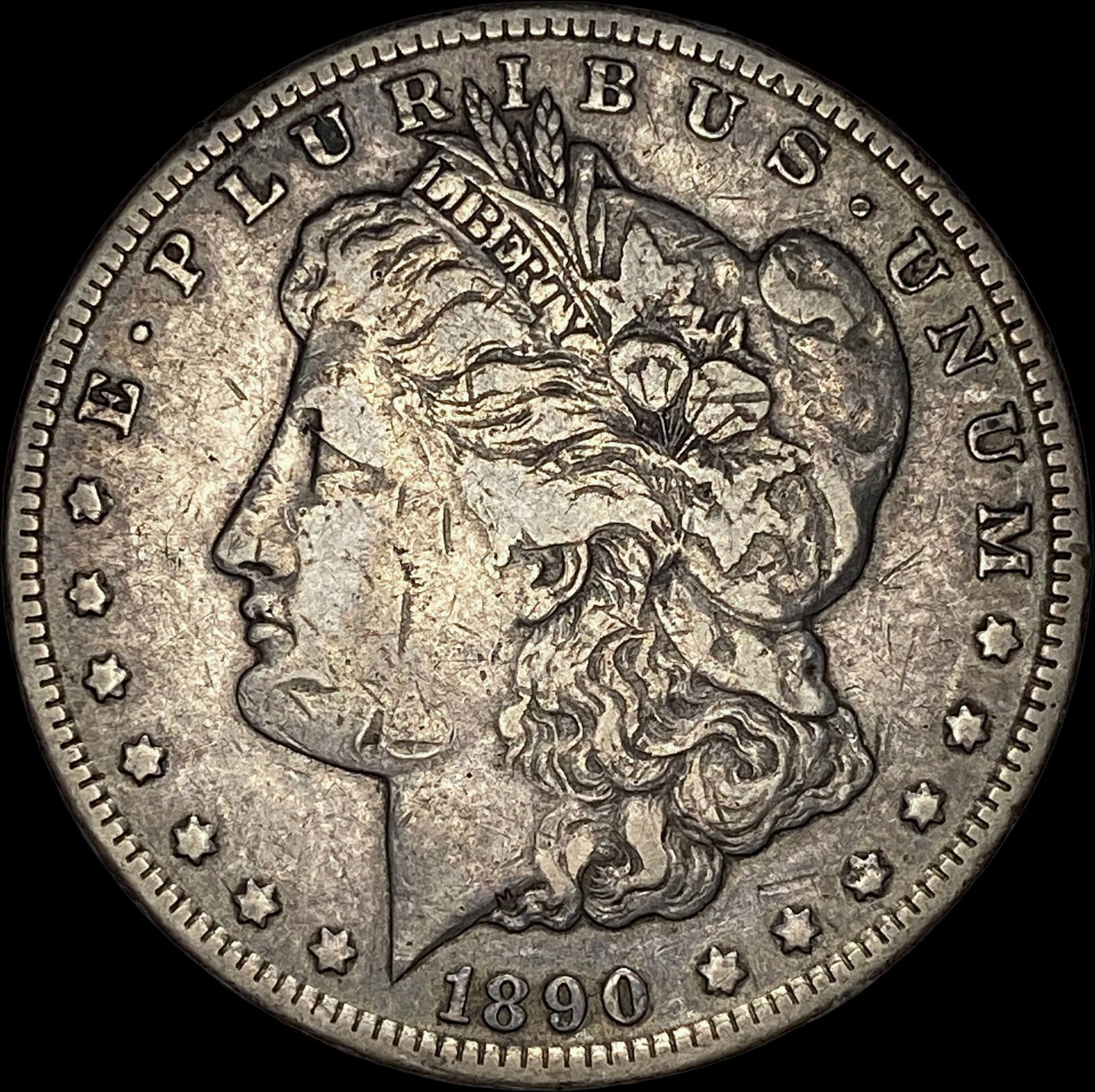 1890-CC Silver Morgan Dollar NEARLY UNCIRCULATED (1 of 2)