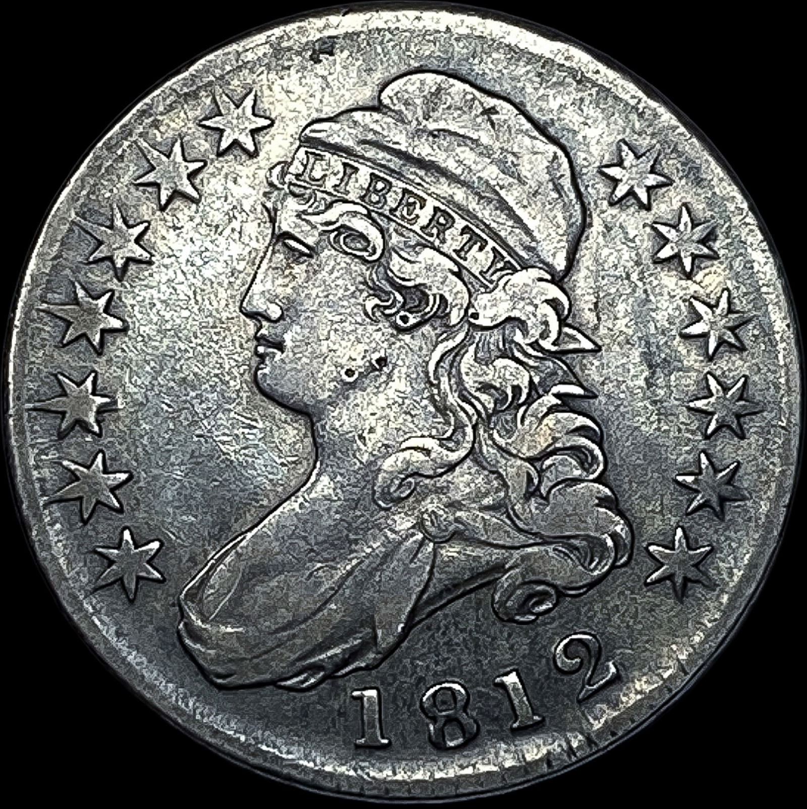 1812 Capped Bust Half Dollar NEARLY UNCIRCULATED (1 of 2)