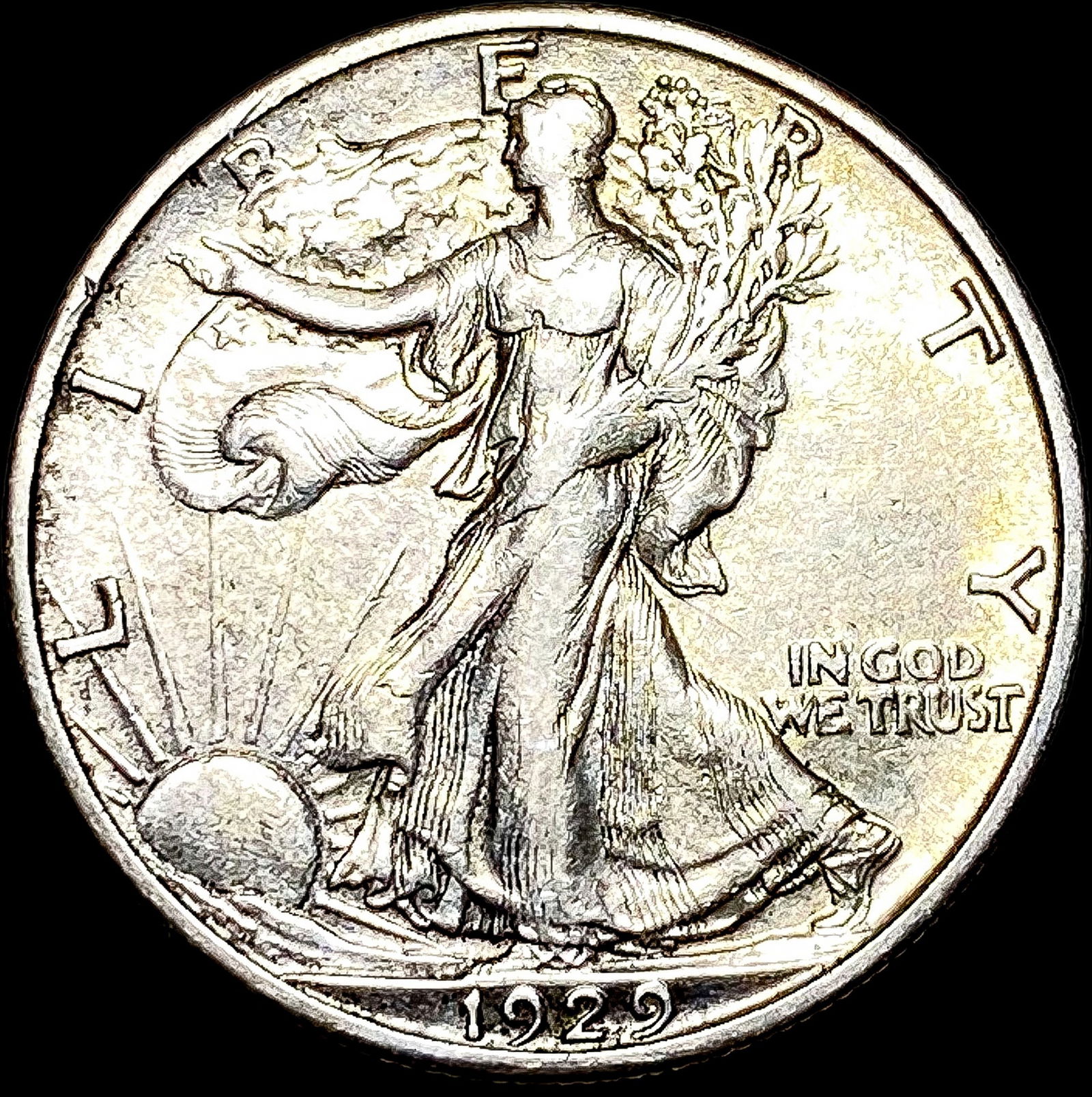 1929-S Walking Liberty Half Dollar CLOSELY UNCIRCULATED (1 of 2)