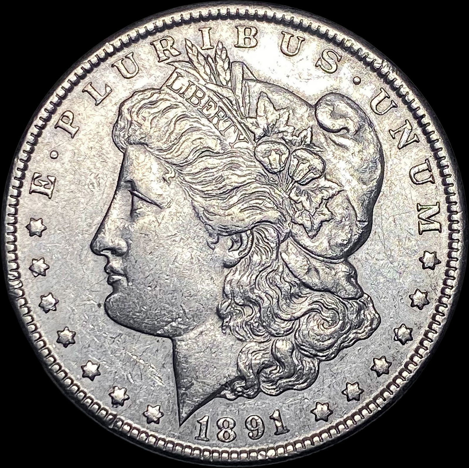 1891-CC Silver Morgan Dollar CLOSELY UNCIRCULATED (1 of 2)