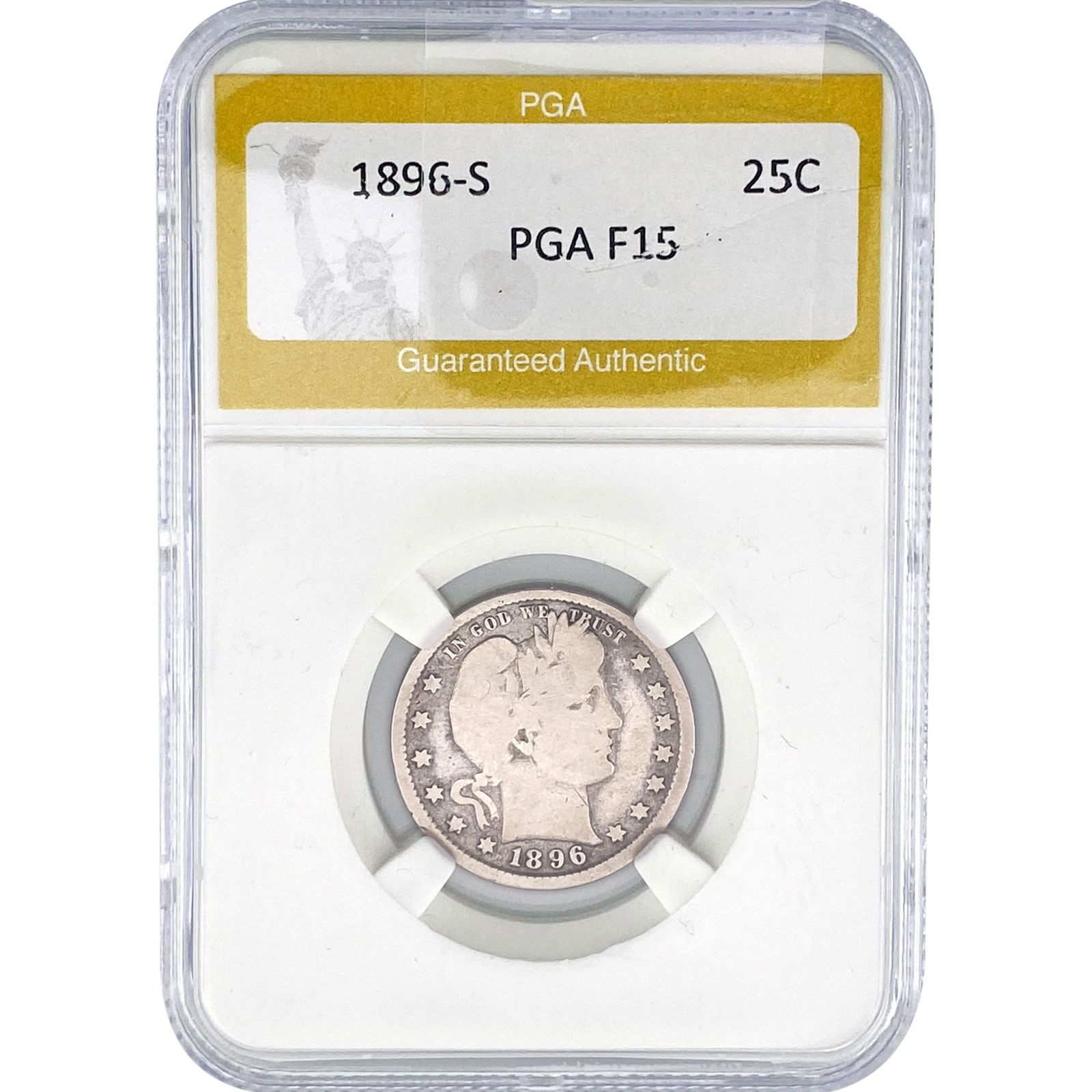 1896-S Barber Quarter PGA F15 (1 of 2)