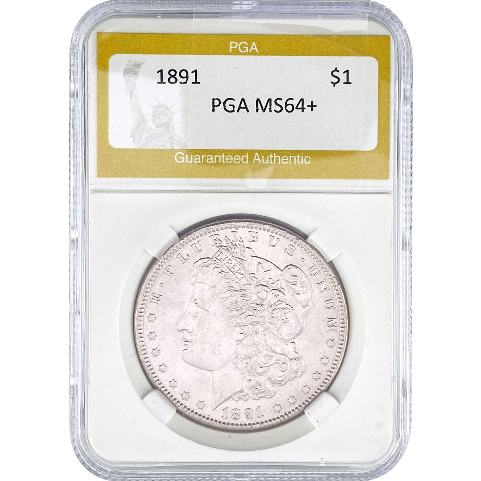 1891 Morgan Silver Dollar PGA MS64+ (1 of 2)