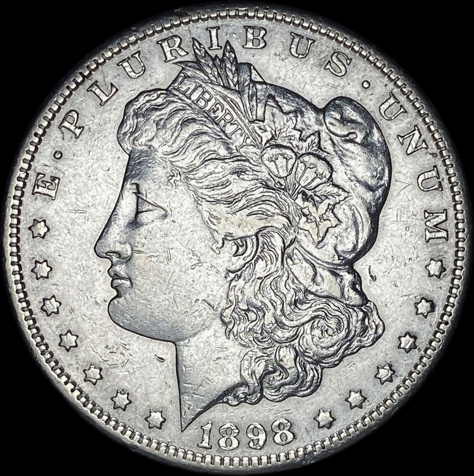 1898-S Morgan Silver Dollar CLOSE UNC (1 of 2)