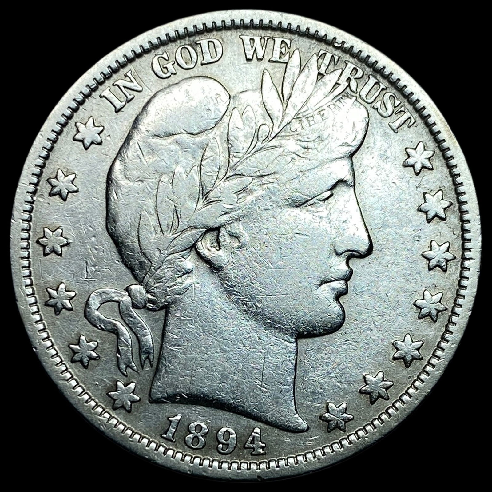 1894 Silver Barber Half Dollar LIGHTLY CIRCULATED (1 of 2)