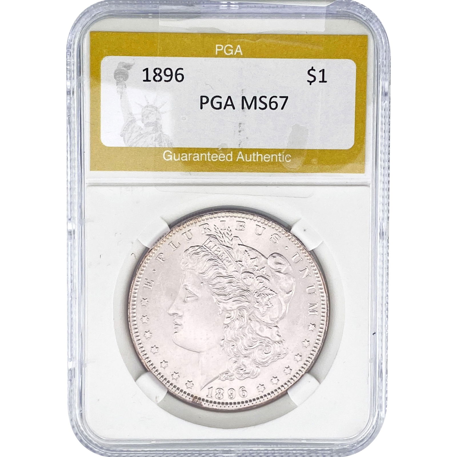 1896 Morgan Silver Dollar PGA MS67: 1896 Morgan Silver Dollar PGA MS67