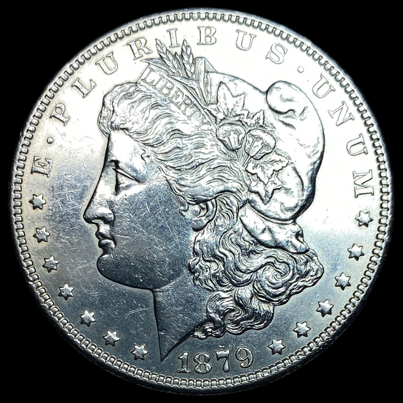1879-S Rev of 78 Silver Morgan Dollar CHOICE AU: 1879-S Rev of 78 Silver Morgan Dollar CHOICE AU