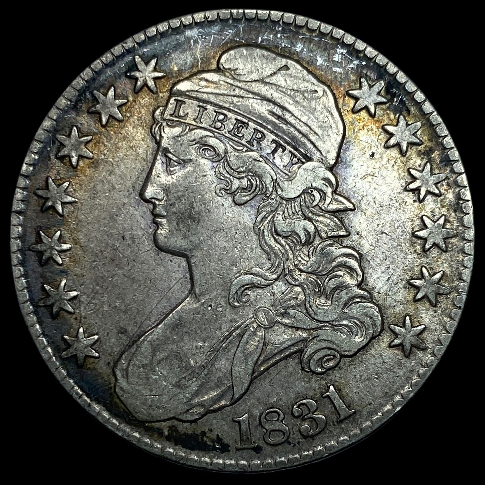 1831 Capped Bust Silver Half Dollar NEARLY UNCIRCULATED (1 of 2)