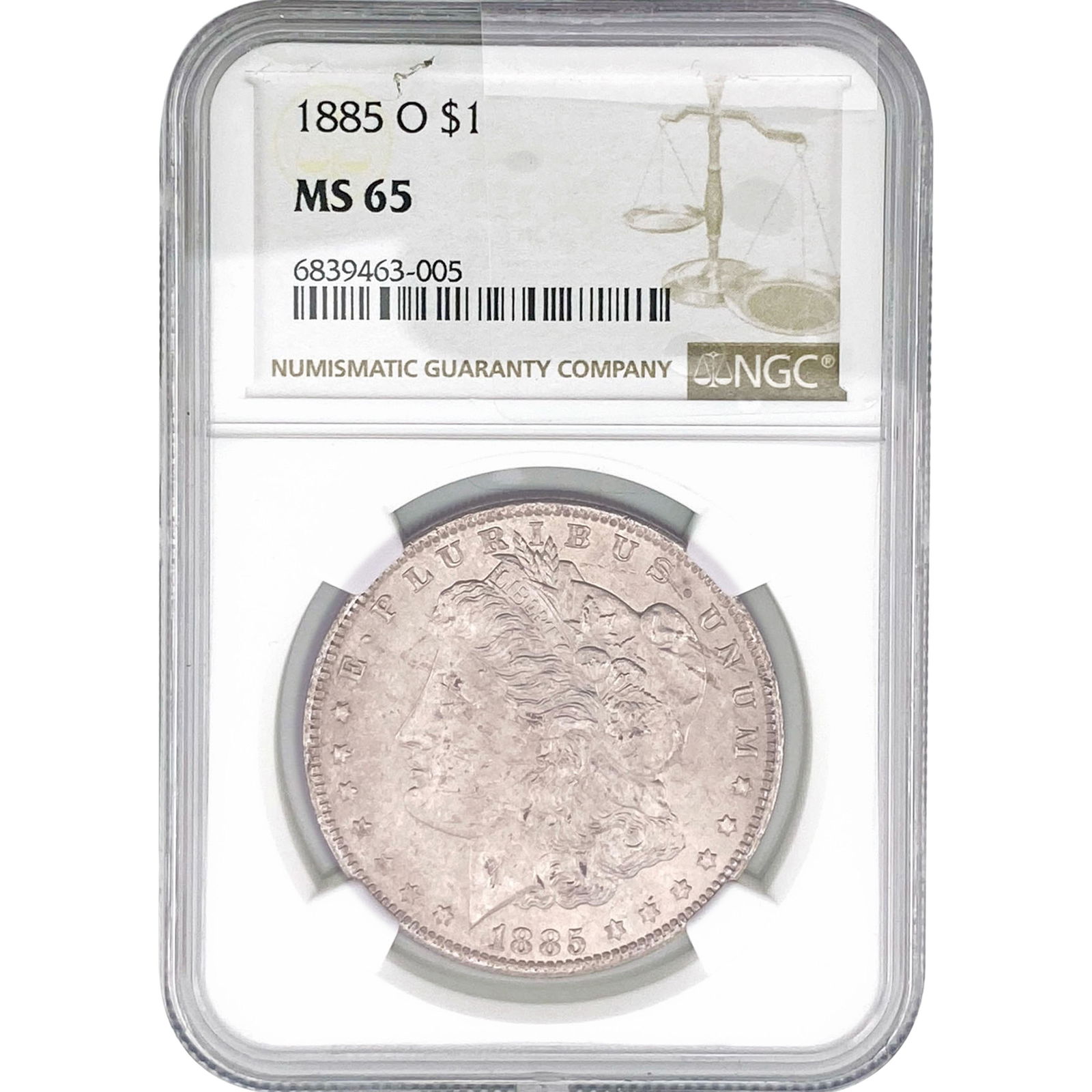 1885-O Morgan Silver Dollar NGC MS65 (1 of 2)