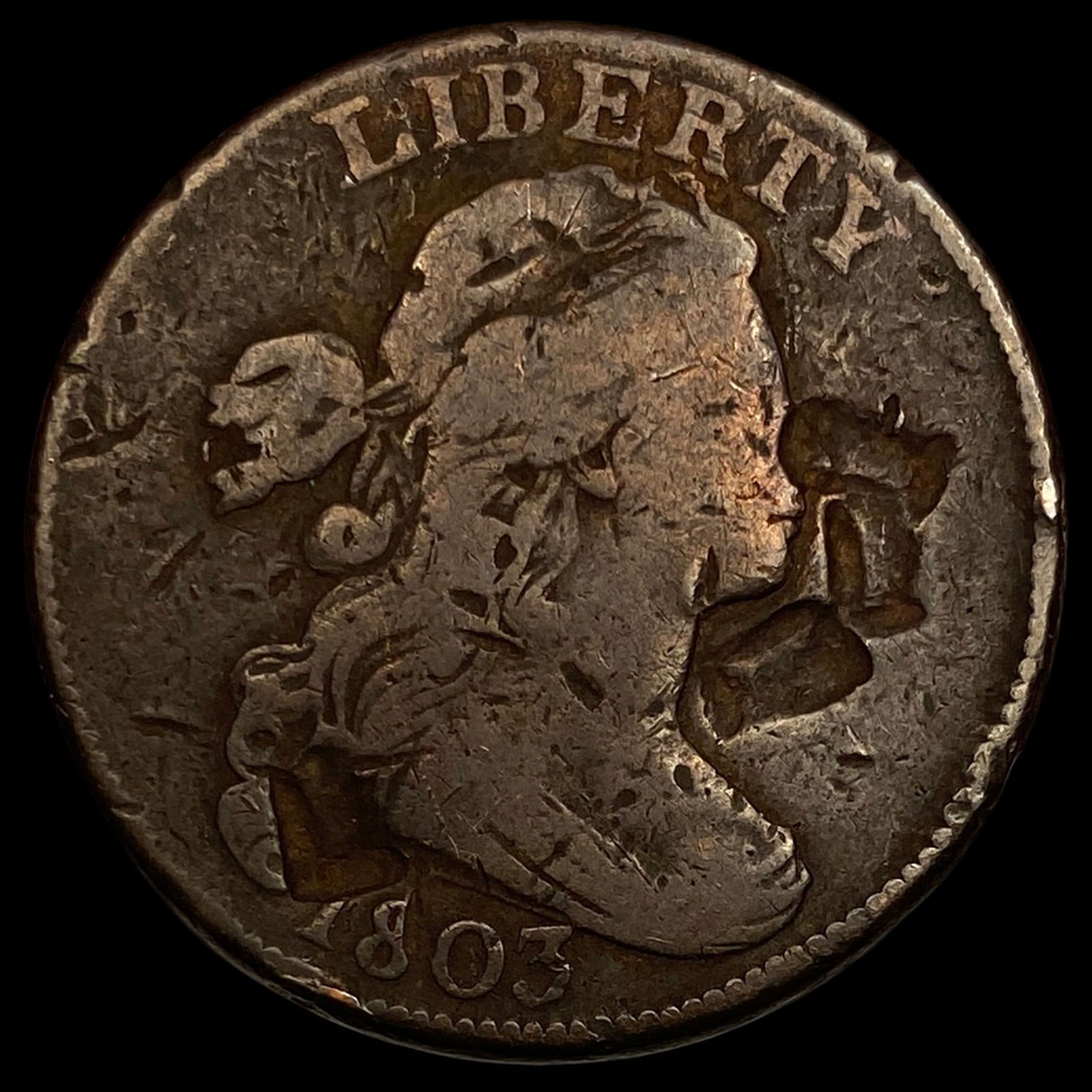 1803 Draped Bust Large Cent NICELY CIRCULATED (1 of 2)