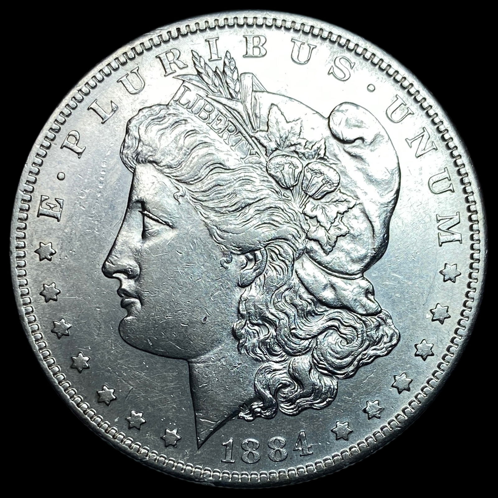 1884-S Silver Morgan Dollar CLOSELY UNCIRCULATED: 1884-S Silver Morgan Dollar CLOSELY UNCIRCULATED