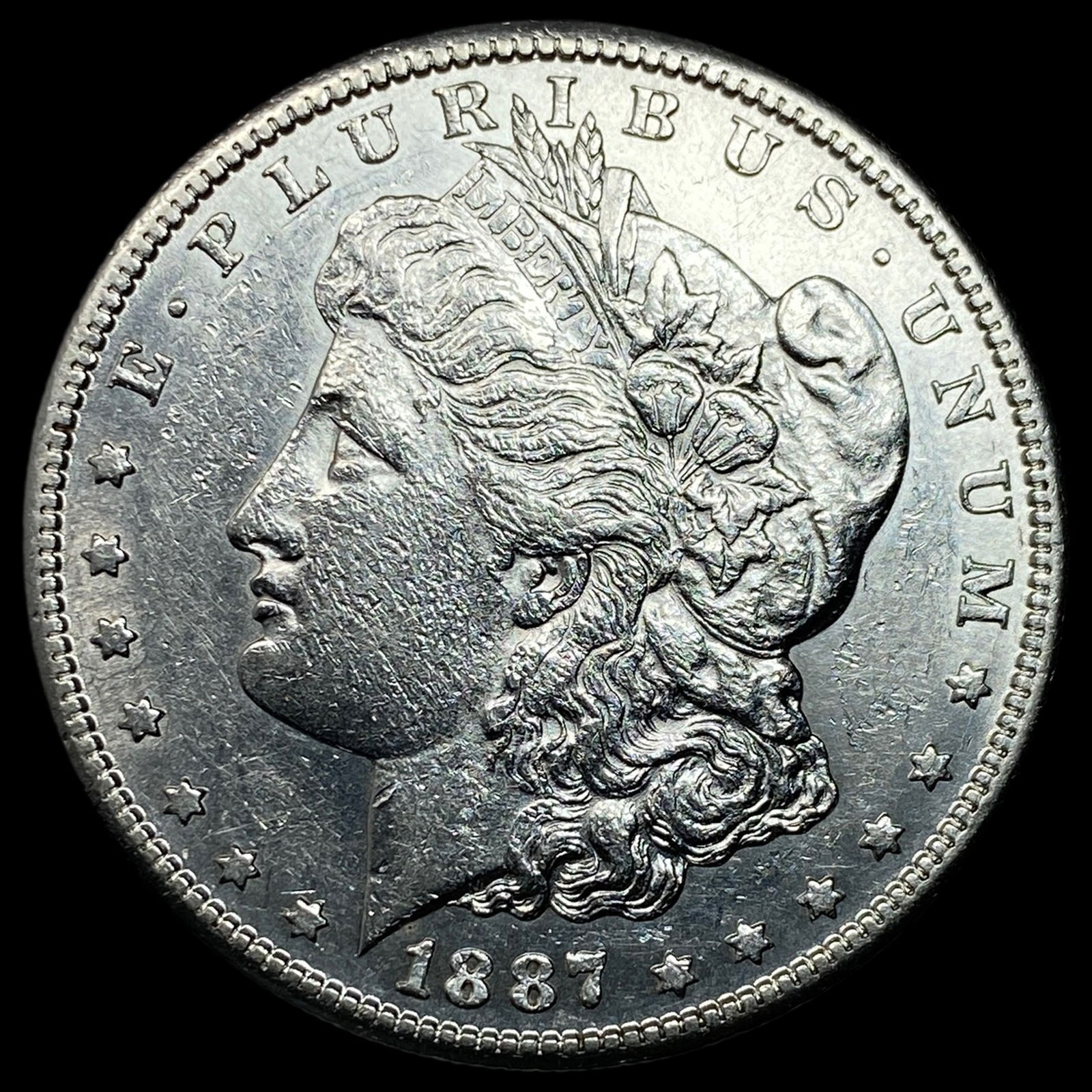 1887-S Silver Morgan Dollar CLOSELY UNCIRCULATED (1 of 2)